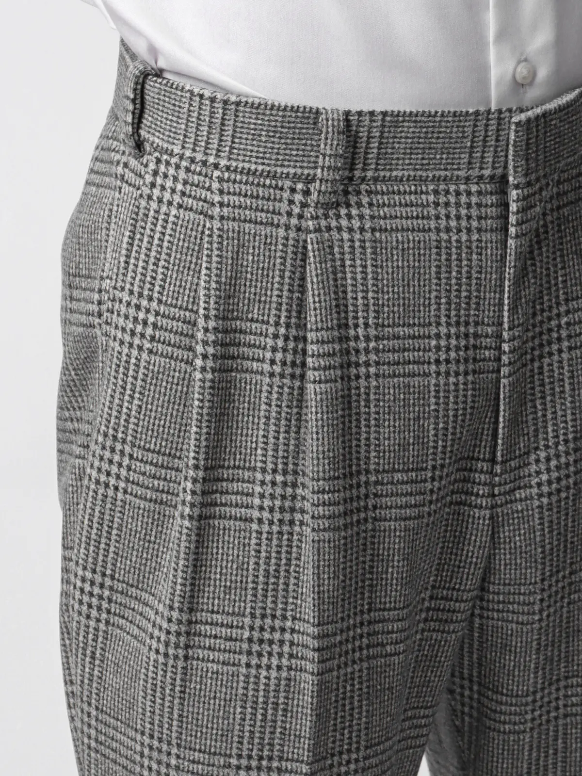 伸びるスーツ~Jersey~/ダブルブレスト/ウォッシャブル/6つボタン/グレンチェック/TR28 グレー 体型(DROP):スリム 8DROP(YA体),身長:160cm