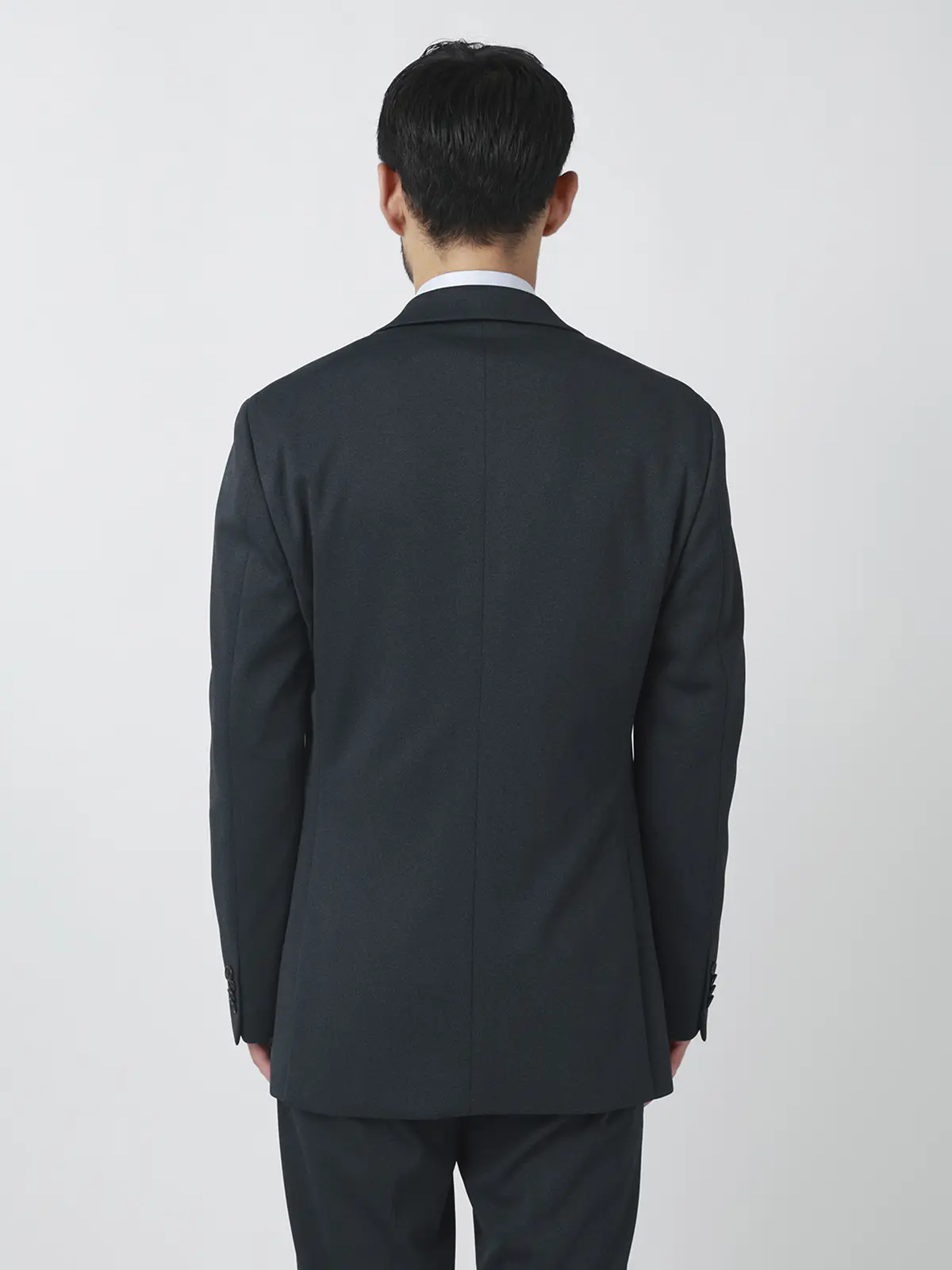 伸びるスーツ~Jersey~/ウォッシャブル/ストレッチ/2つボタン/織柄/CH25 ネイビー 体型(DROP):がっしり 2DROP(BE体),身長:185cm