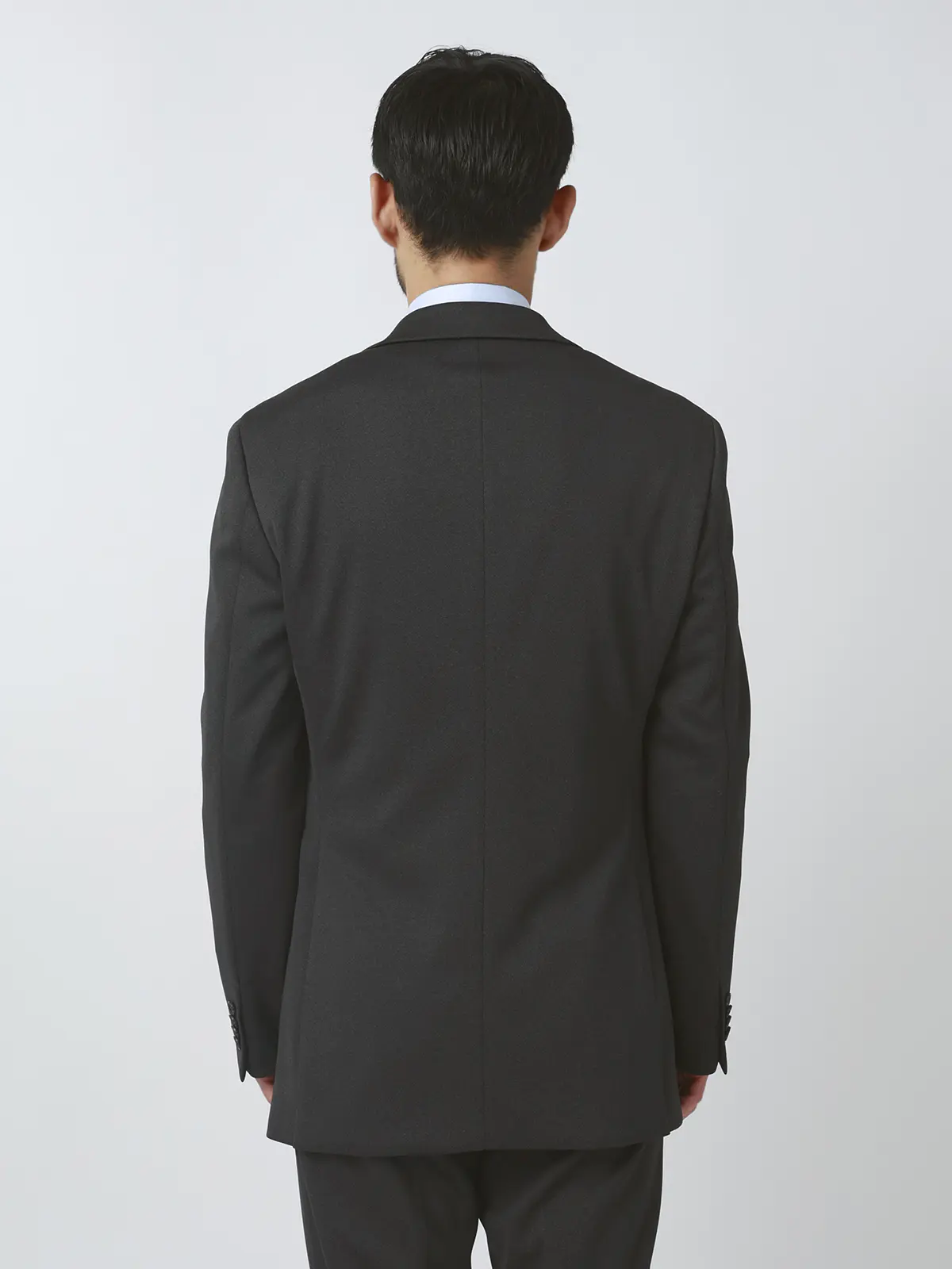 伸びるスーツ~Jersey~/ウォッシャブル/ストレッチ/2つボタン/織柄/CH25 グレー 体型(DROP):普通 6DROP(A体),身長:175cm