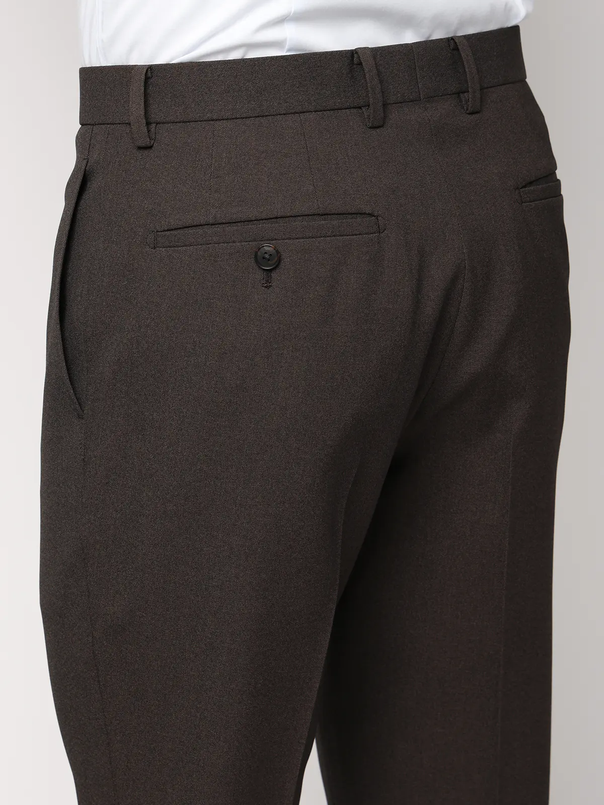 "超"伸びる最高スーツ／ウォッシャブル／ストレッチ／2つボタン／シャークスキン／CH25 ブラウン 体型（DROP):スリム　8DROP(YA体),身長:160cm