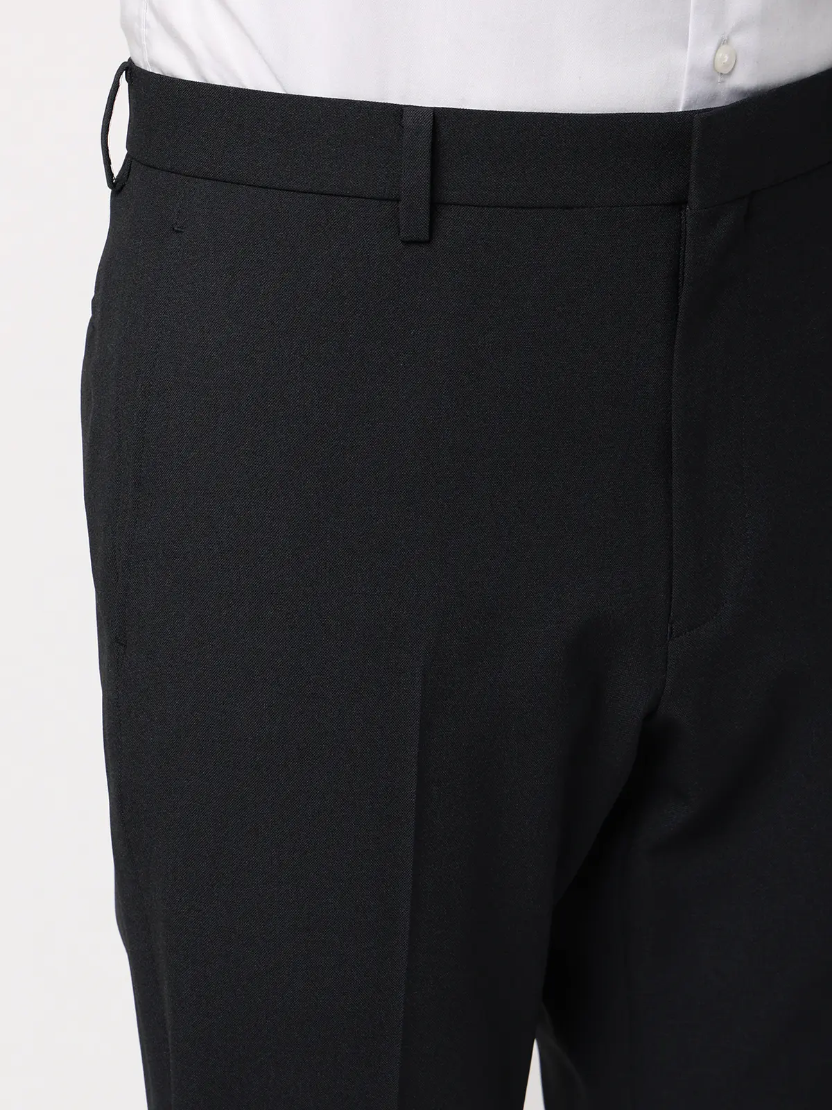 "超"伸びる最高スーツ／ウォッシャブル／ストレッチ／2つボタン／シャークスキン／CH25 ネイビー 体型（DROP):スリム　8DROP(YA体),身長:160cm