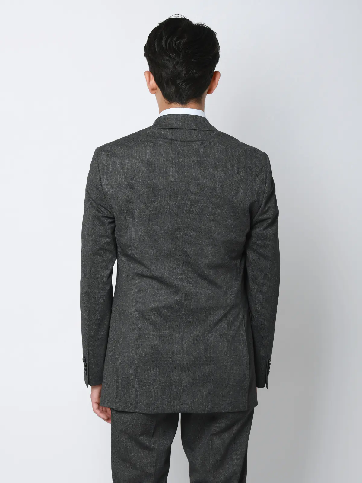 冷たいスーツ～Jersey～／ウォッシャブル／ストレッチ／接触冷感／2つボタン／CH25 グレー 体型（DROP):スリム　8DROP(YA体),身長:160cm