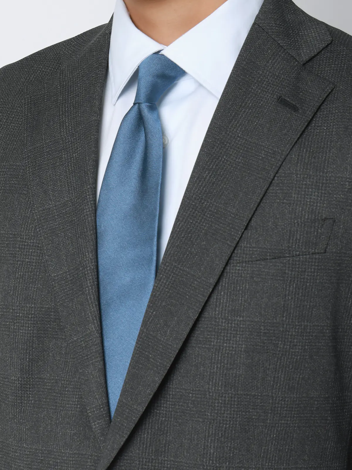 冷たいスーツ～Jersey～／ウォッシャブル／ストレッチ／接触冷感／2つボタン／CH25 グレー 体型（DROP):スリム　8DROP(YA体),身長:160cm