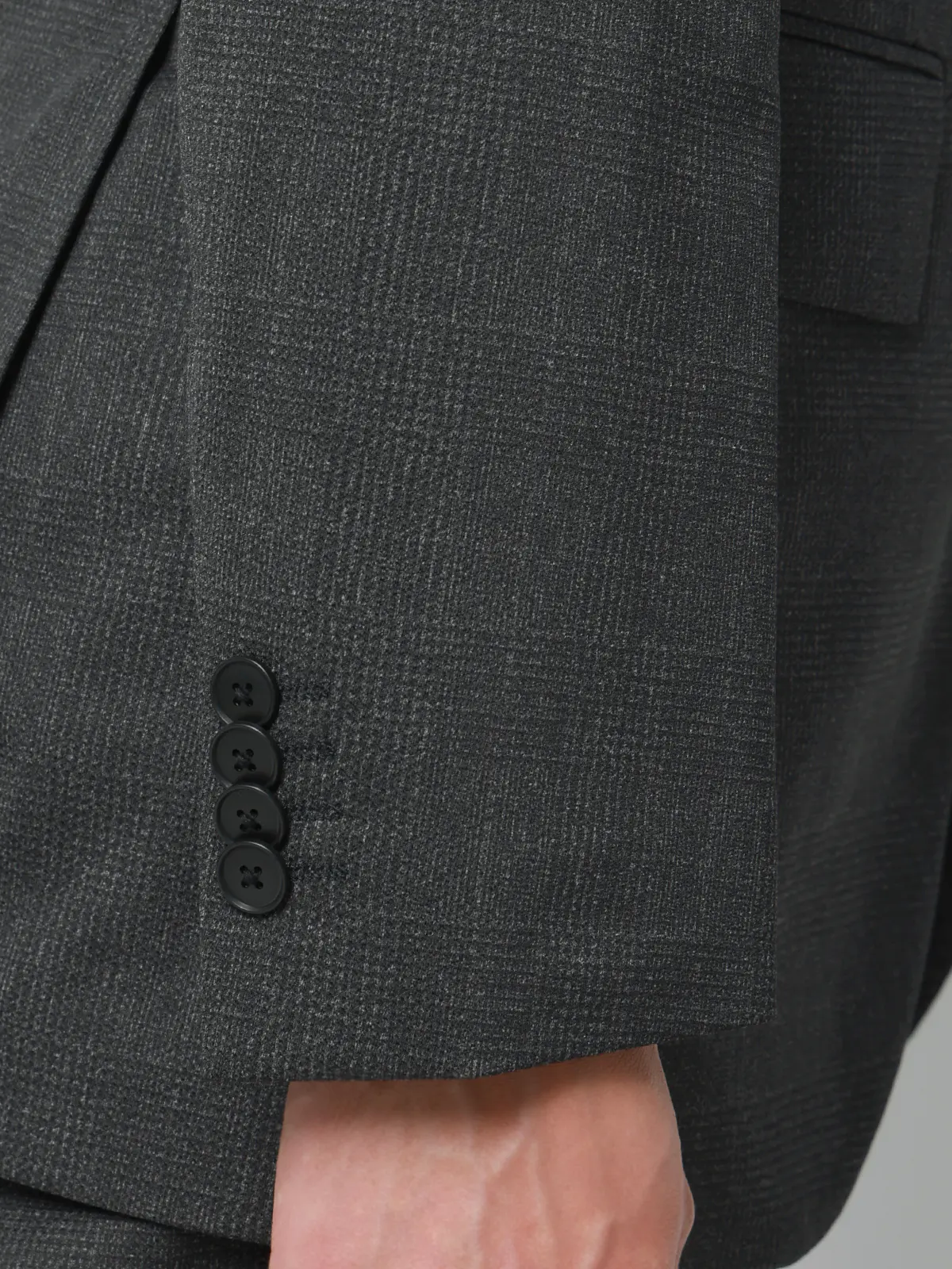 冷たいスーツ～Jersey～／ウォッシャブル／ストレッチ／接触冷感／2つボタン／CH25 グレー 体型（DROP):スリム　8DROP(YA体),身長:160cm