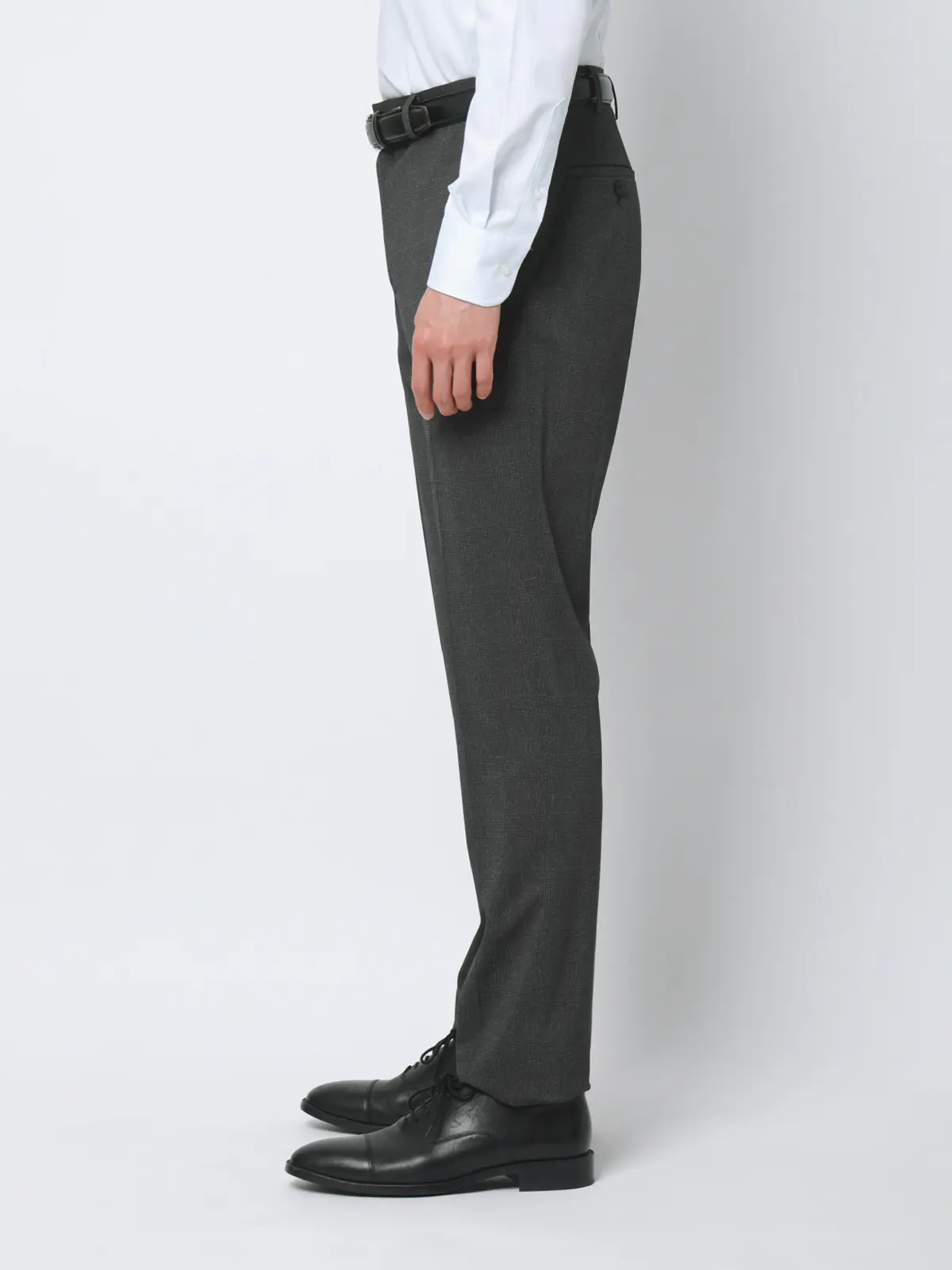 冷たいスーツ～Jersey～／ウォッシャブル／ストレッチ／接触冷感／2つボタン／CH25 グレー 体型（DROP):スリム　8DROP(YA体),身長:160cm