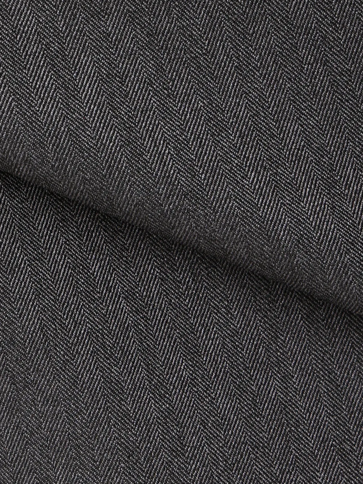 最高スーツ／ウォッシャブル／ストレッチ／2つボタン／ヘリンボーン／CH26 グレー 体型（DROP):普通　6DROP(A体),身長:185cm