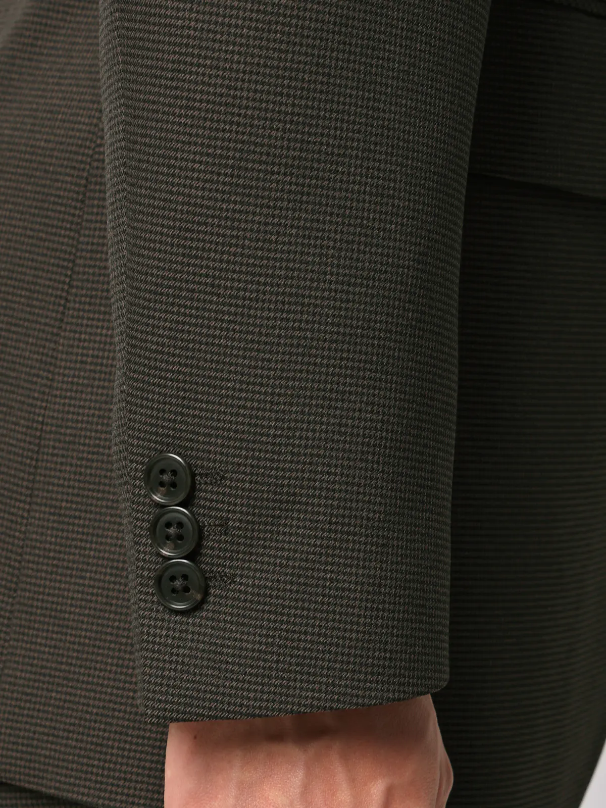 最高スーツ／ウォッシャブル／ストレッチ／2つボタン／ハウンドトゥース／CH26 ブラウン 体型（DROP):ややがっしり　4DROP(AB体),身長:190cm