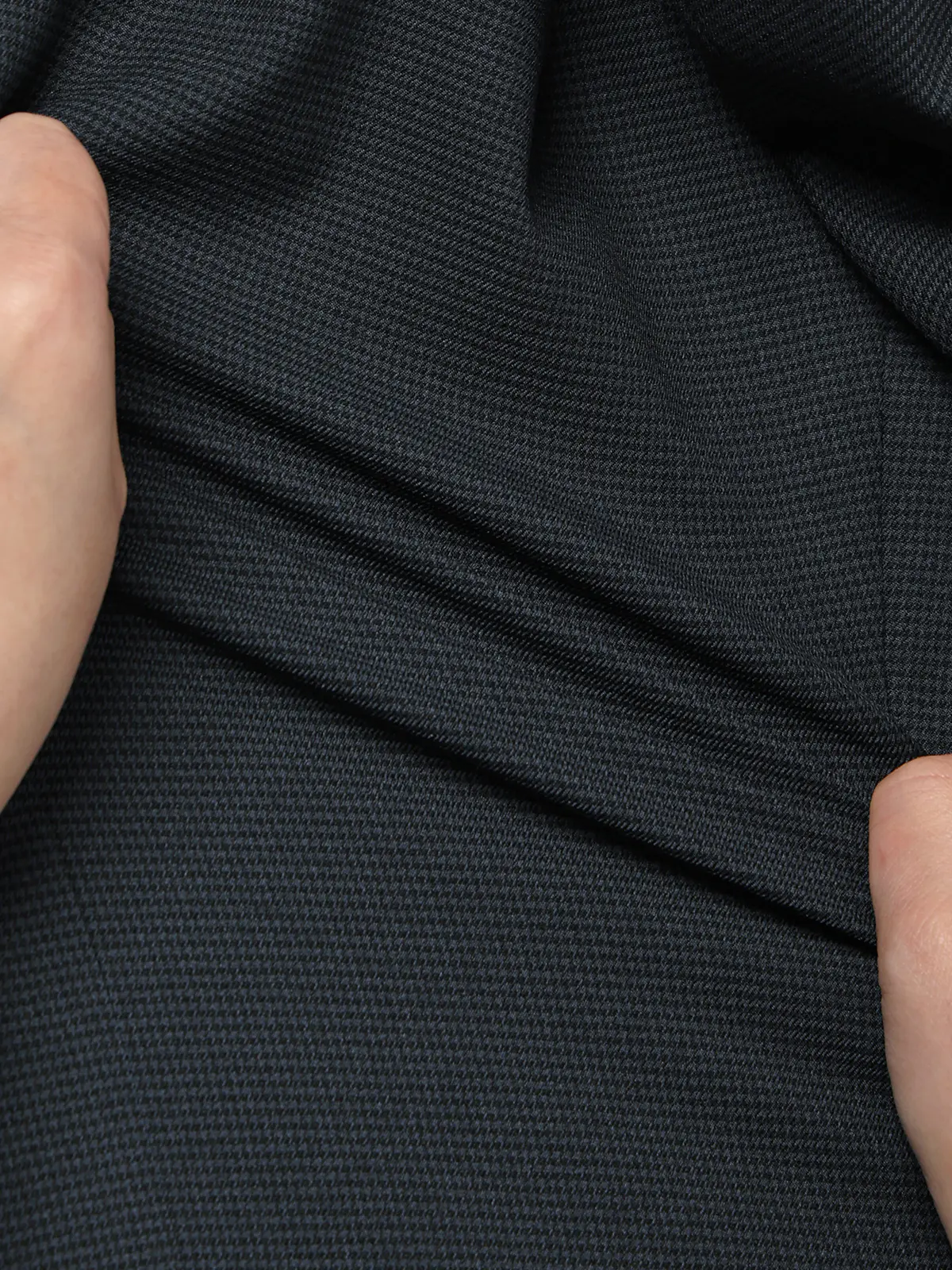 最高スーツ/ウォッシャブル/ストレッチ/2つボタン/ハウンドトゥース/CH26 ネイビー 体型(DROP):スリム 8DROP(YA体),身長:160cm