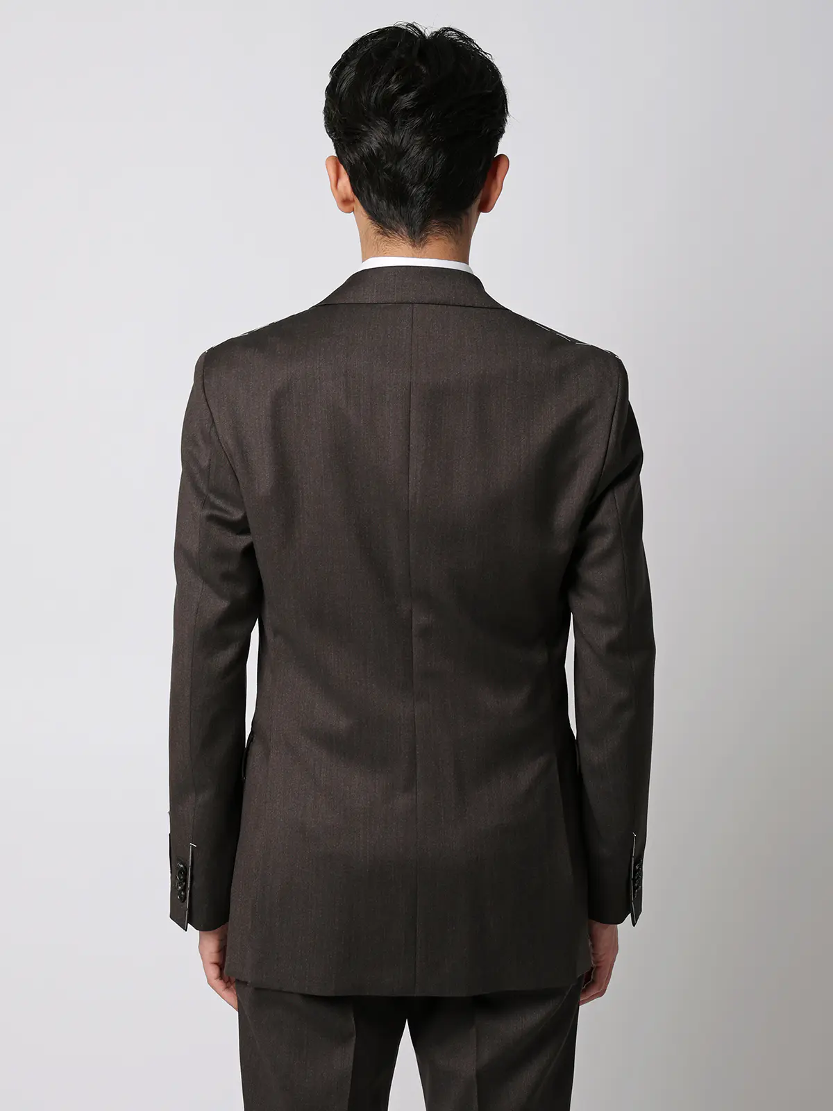 スーツ/2つボタン/CANONICO/21μPRUNELLE/無地/CH25 ブラウン 体型(DROP):スリム 8DROP(YA体),身長:160cm