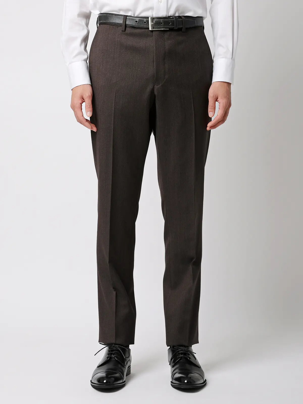 スーツ/2つボタン/CANONICO/21μPRUNELLE/無地/CH25 ブラウン 体型(DROP):スリム 8DROP(YA体),身長:160cm