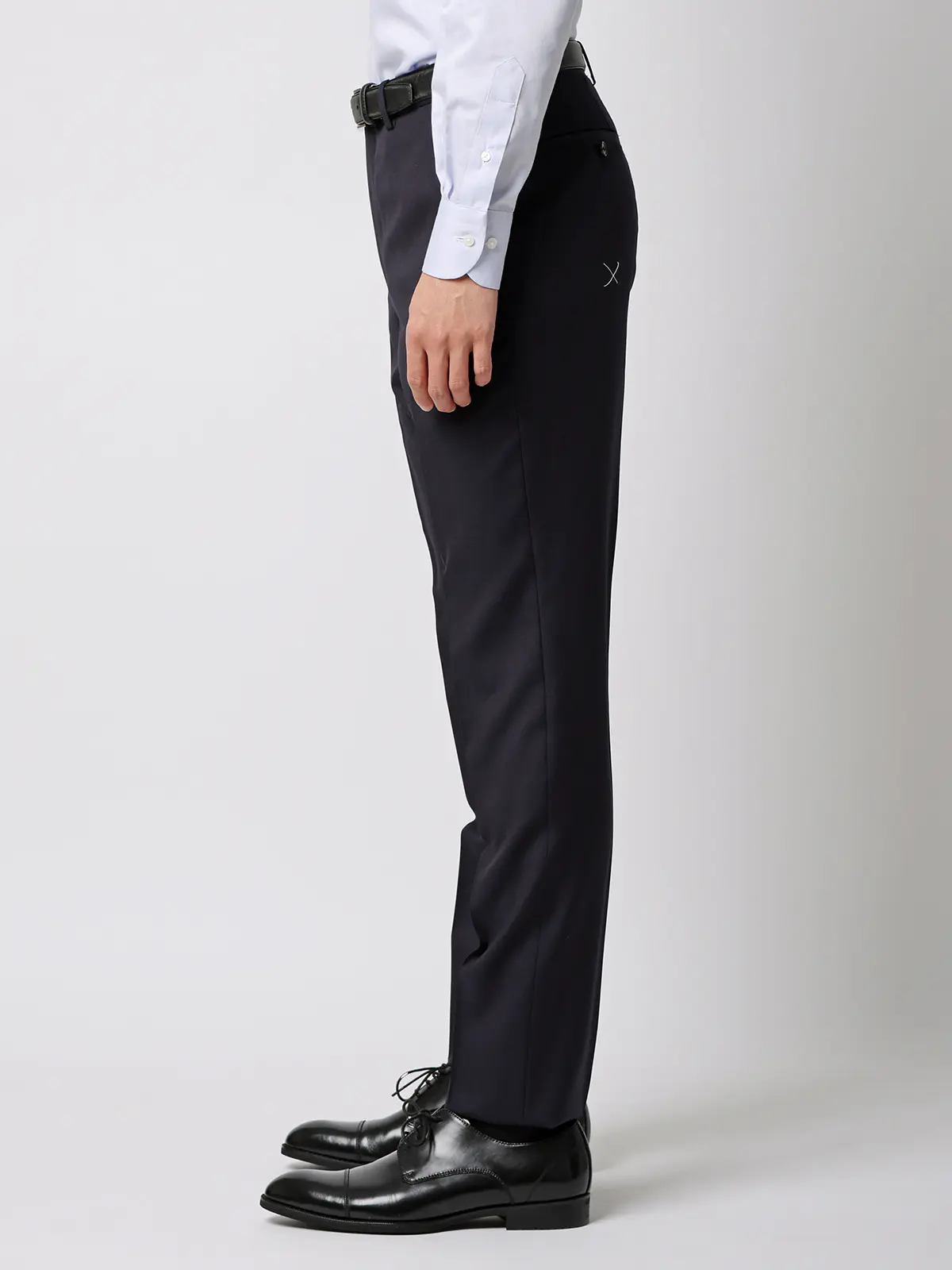 スーツ／2つボタン／CANONICO／21μPRUNELLE／無地／CH25 ネイビー 体型（DROP):スリム　8DROP(YA体),身長:160cm