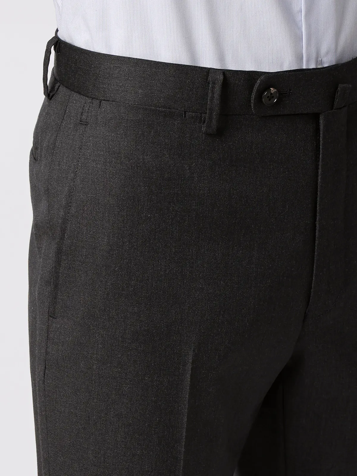 スーツ／2つボタン／CANONICO／21μPRUNELLE／無地／CH25 チャコール 体型（DROP):スリム　8DROP(YA体),身長:160cm