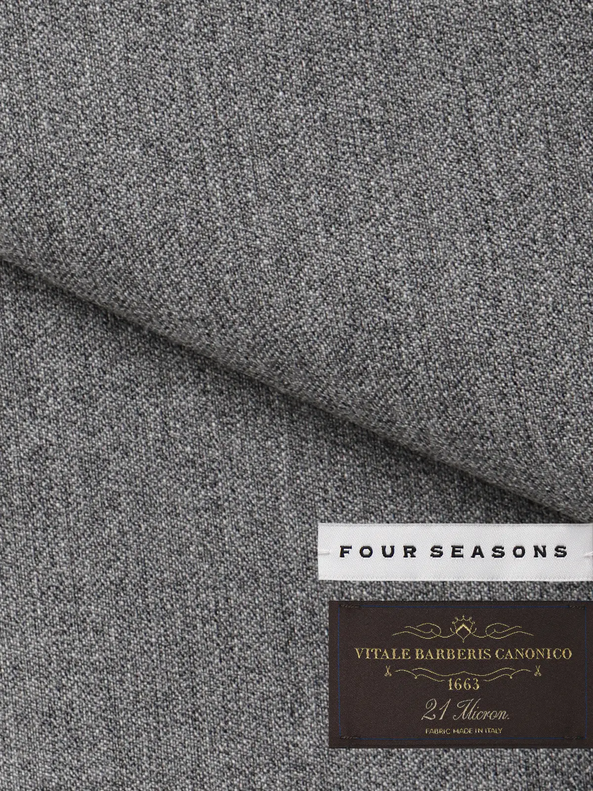 スーツ／2つボタン／CANONICO／21μPRUNELLE／無地／CH25 ライトグレー 体型（DROP):スリム　8DROP(YA体),身長:160cm