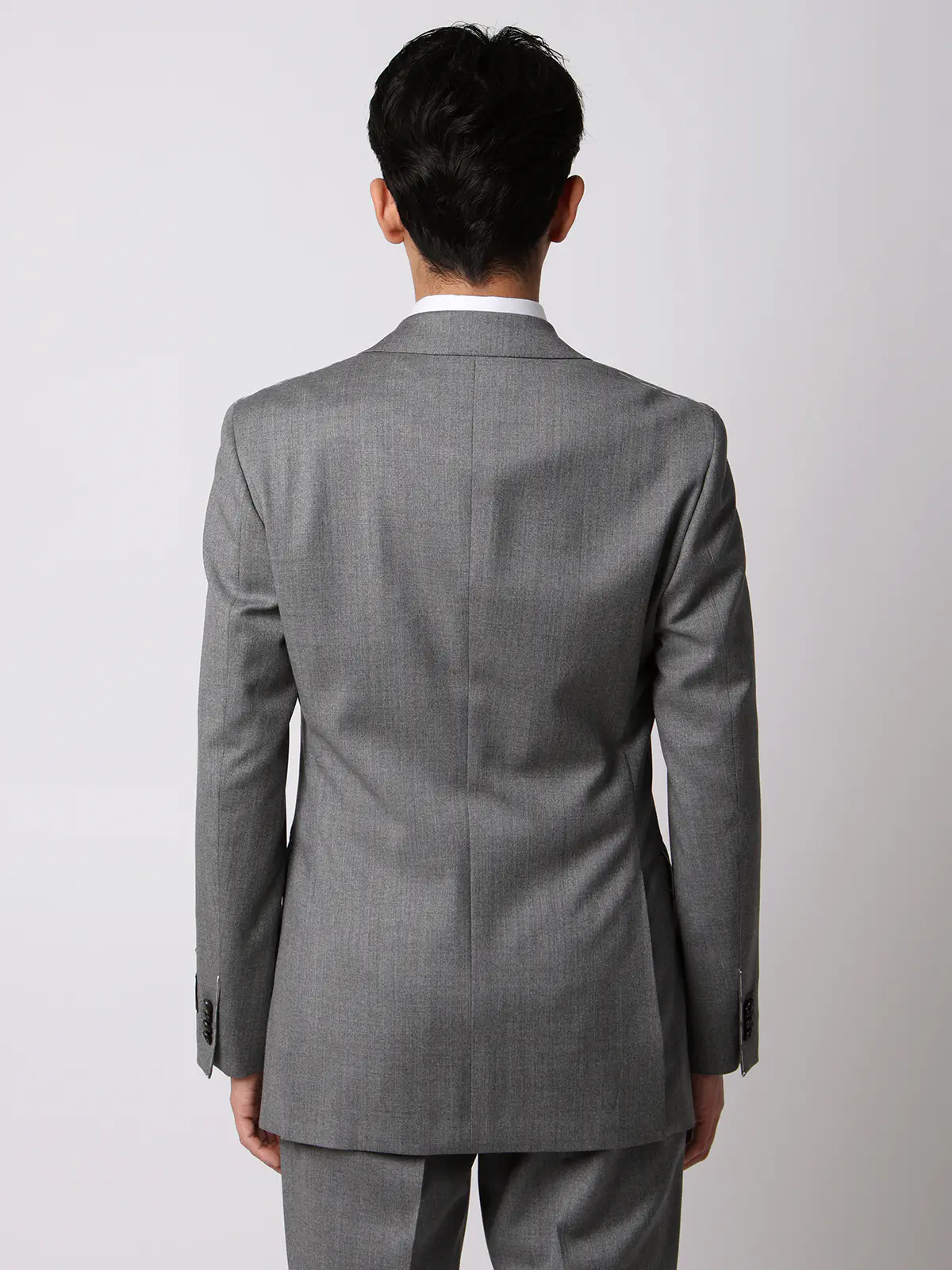 スーツ／2つボタン／CANONICO／21μPRUNELLE／無地／CH25 ライトグレー 体型（DROP):スリム　8DROP(YA体),身長:160cm