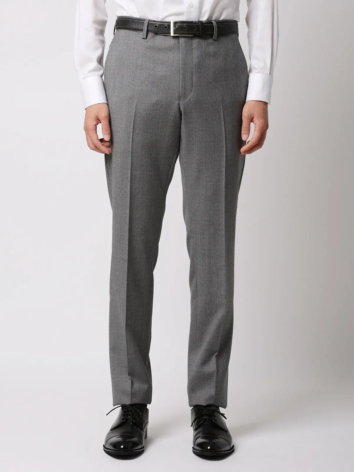 スーツ／2つボタン／CANONICO／21μPRUNELLE／無地／CH25 ライトグレー 体型（DROP):スリム　8DROP(YA体),身長:160cm