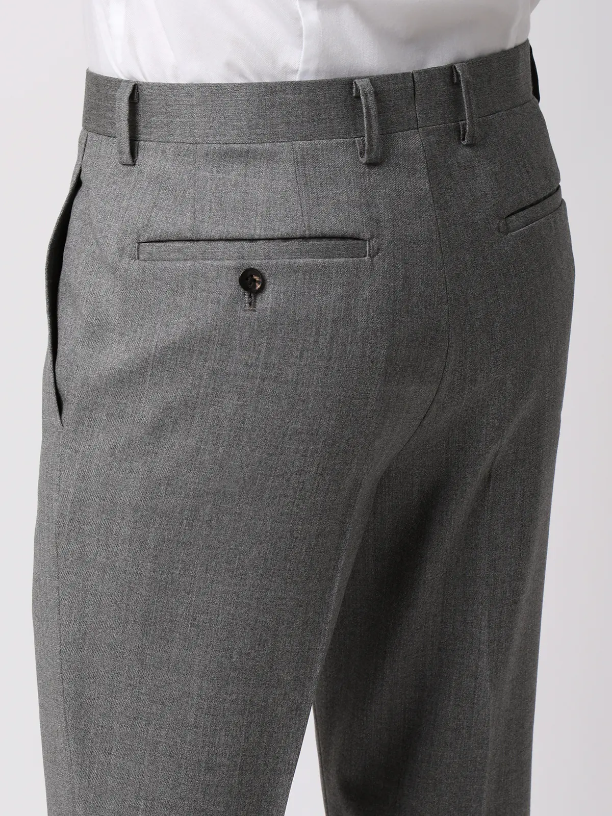 スーツ／2つボタン／CANONICO／21μPRUNELLE／無地／CH25 ライトグレー 体型（DROP):スリム　8DROP(YA体),身長:160cm