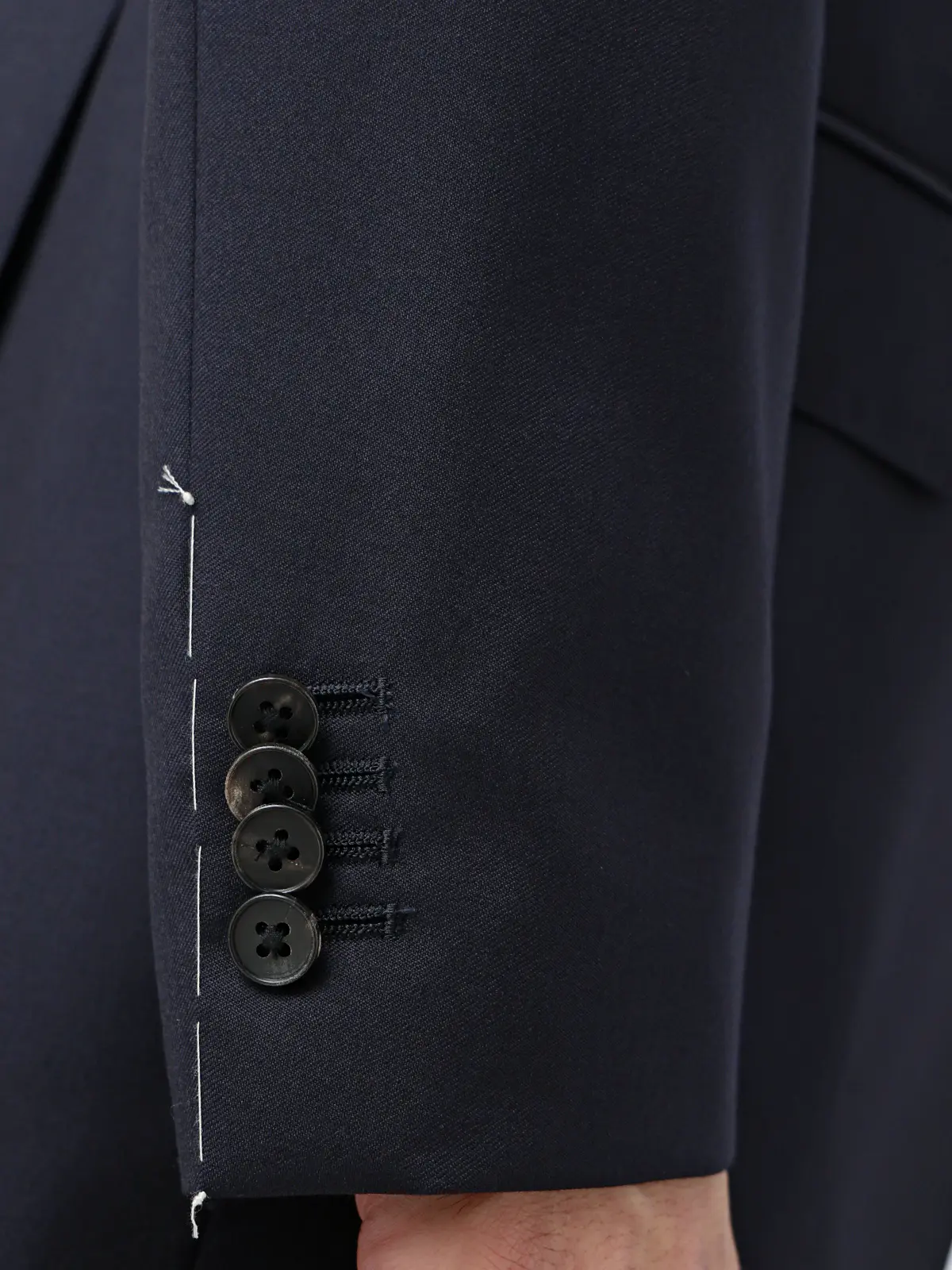 スーツ／2つボタン／CANONICO／21μPRUNELLE／無地／CH25 ネイビー 体型（DROP):がっしり　2DROP(BE体),身長:170cm