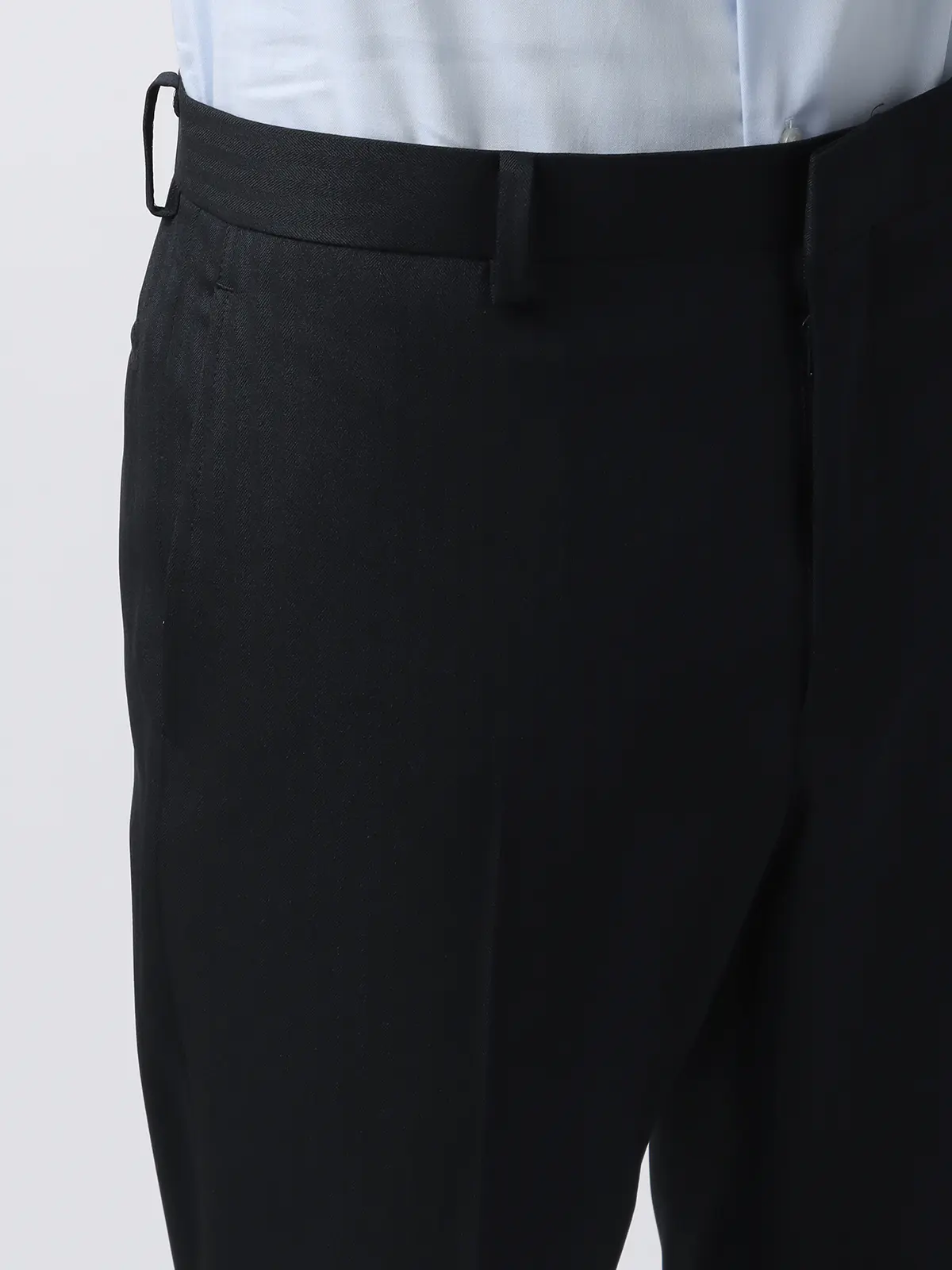 最高スーツ／ウォッシャブル／NON IRON／ストレッチ／2つボタン／ヘリンボーン／CH26 ネイビー系 体型（DROP):スリム　8DROP(YA体),身長:160cm