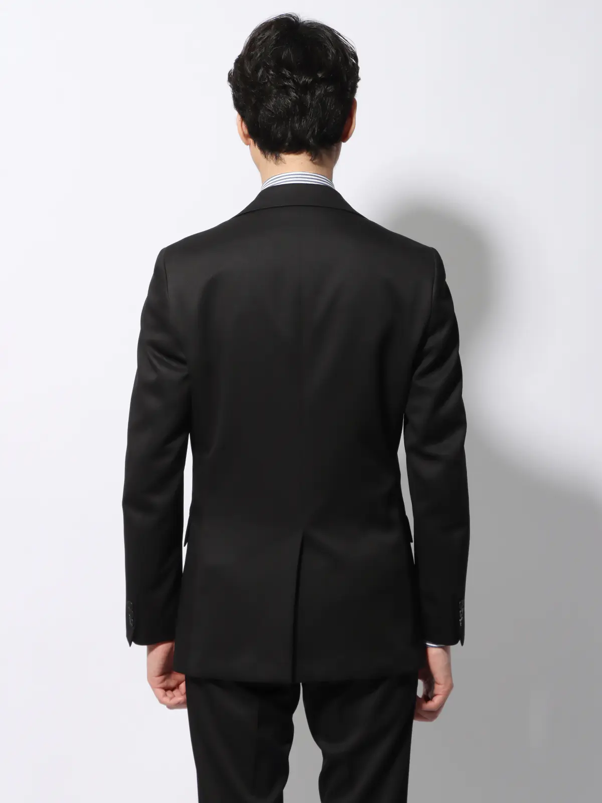 WEB限定/スーツ/ウォッシャブル/ストレッチ/2つボタン/無地/裾上げ済み ブラック 体型(DROP):スリム 8DROP(YA体),身長:165cm