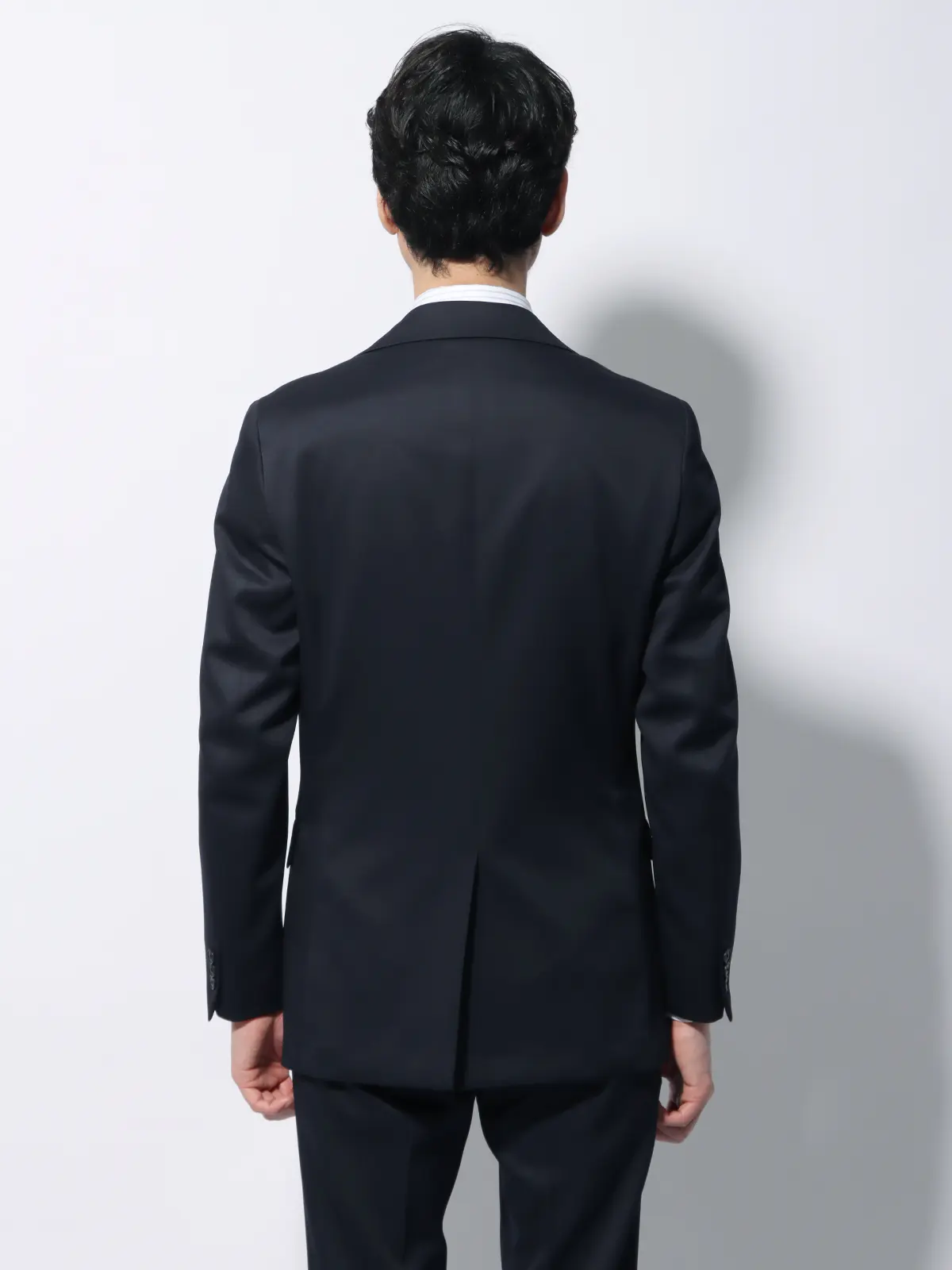 WEB限定/スーツ/ウォッシャブル/ストレッチ/2つボタン/無地/裾上げ済み ネイビー 体型(DROP):スリム 8DROP(YA体),身長:165cm