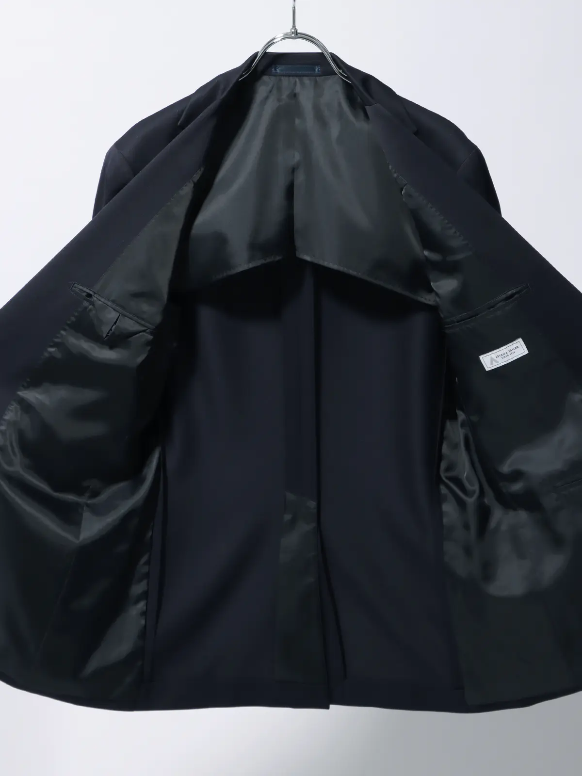 WEB限定/スーツ/ウォッシャブル/ストレッチ/2つボタン/無地/裾上げ済み ネイビー 体型(DROP):スリム 8DROP(YA体),身長:165cm