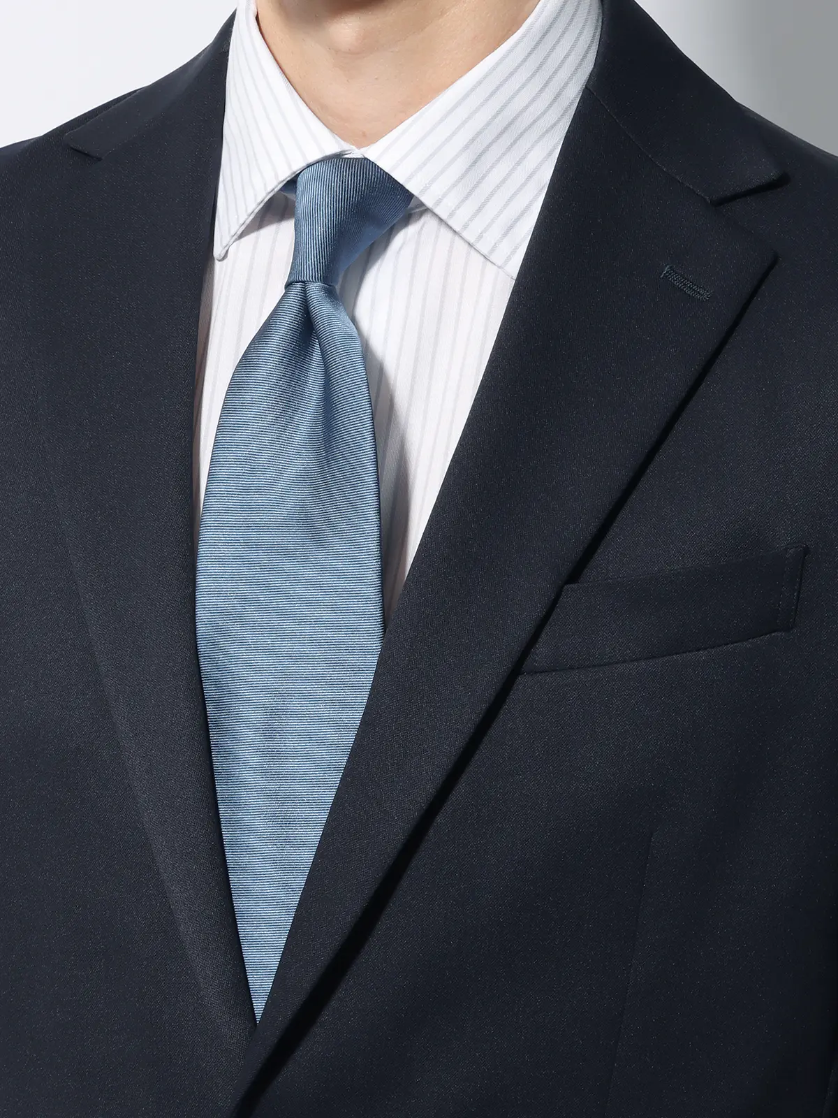 WEB限定/スーツ/ウォッシャブル/ストレッチ/2つボタン/無地/裾上げ済み ネイビー 体型(DROP):スリム 8DROP(YA体),身長:165cm