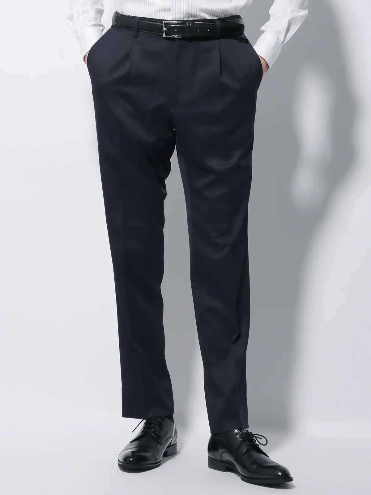 WEB限定/スーツ/ウォッシャブル/ストレッチ/2つボタン/無地/裾上げ済み ネイビー 体型(DROP):スリム 8DROP(YA体),身長:165cm