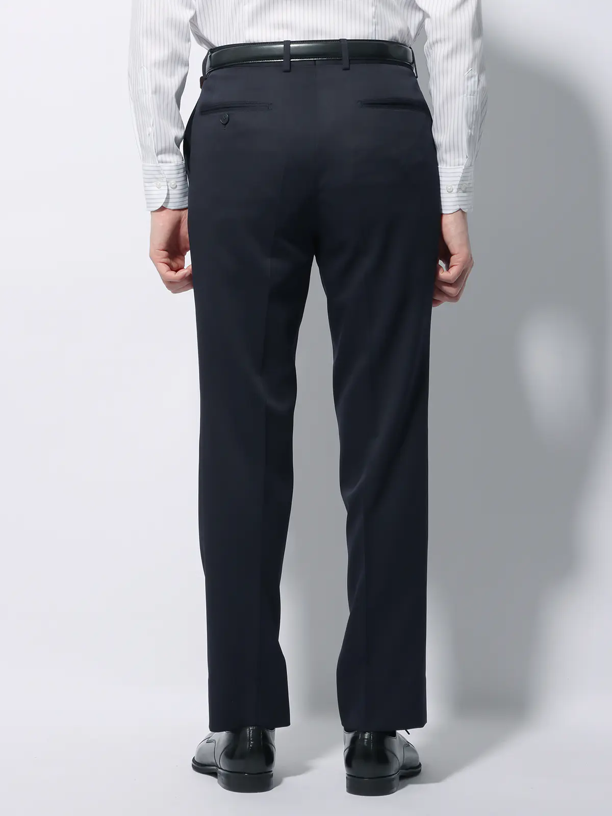 WEB限定/スーツ/ウォッシャブル/ストレッチ/2つボタン/無地/裾上げ済み ネイビー 体型(DROP):スリム 8DROP(YA体),身長:165cm