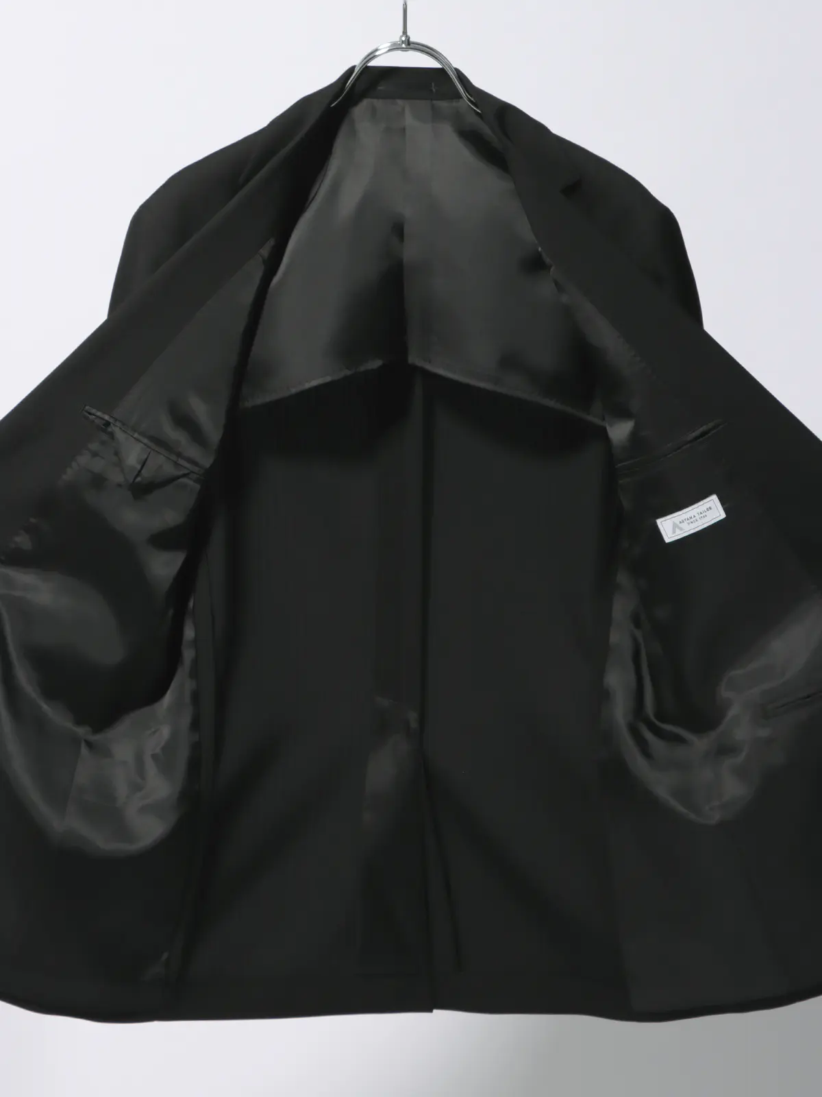 WEB限定/スーツ/ウォッシャブル/ストレッチ/2つボタン/ヘリンボーン/裾上げ済み ブラック 体型(DROP):普通 6DROP(A体),身長:165cm