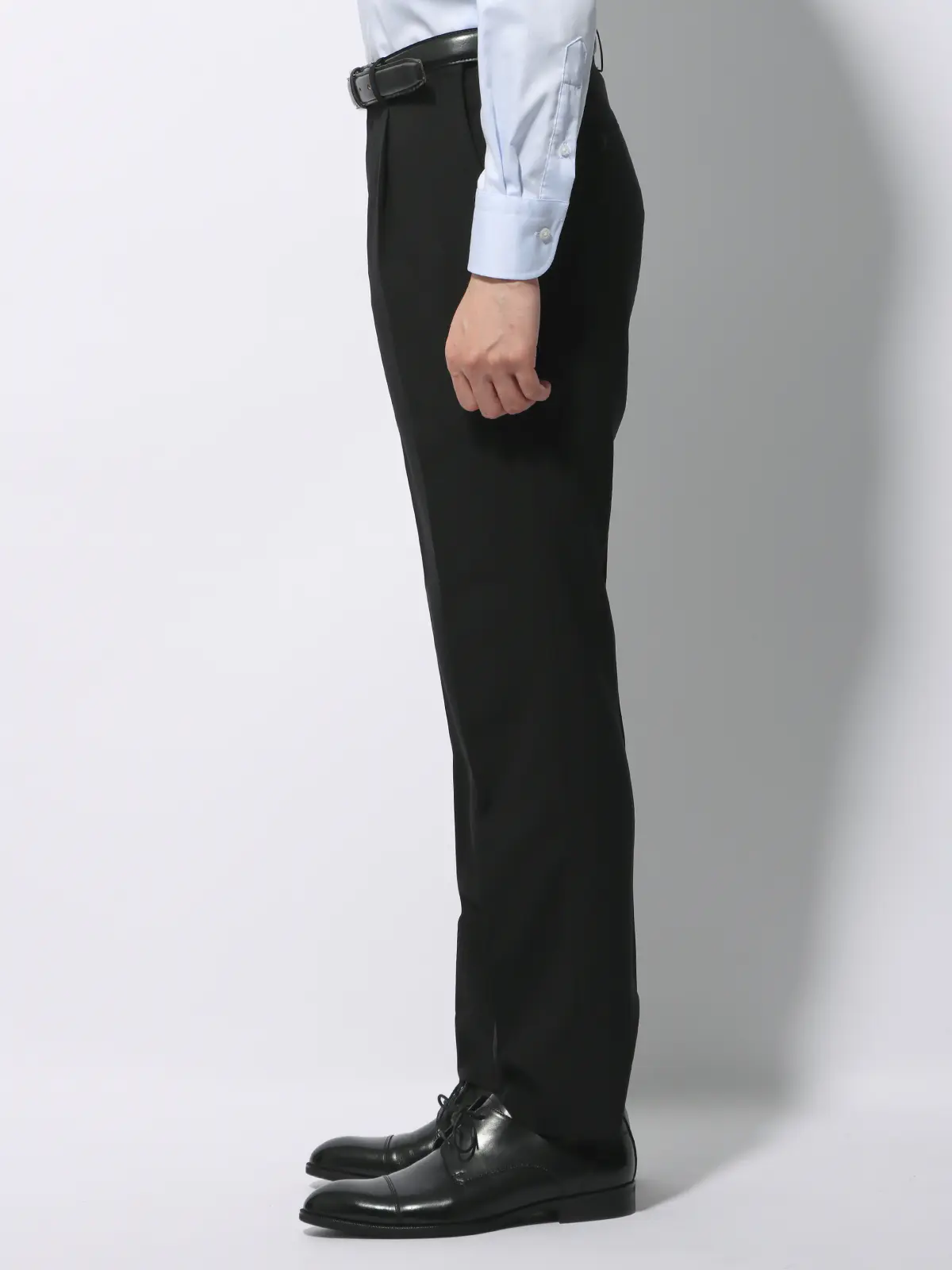 WEB限定/スーツ/ウォッシャブル/ストレッチ/2つボタン/ヘリンボーン/裾上げ済み ブラック 体型(DROP):普通 6DROP(A体),身長:165cm