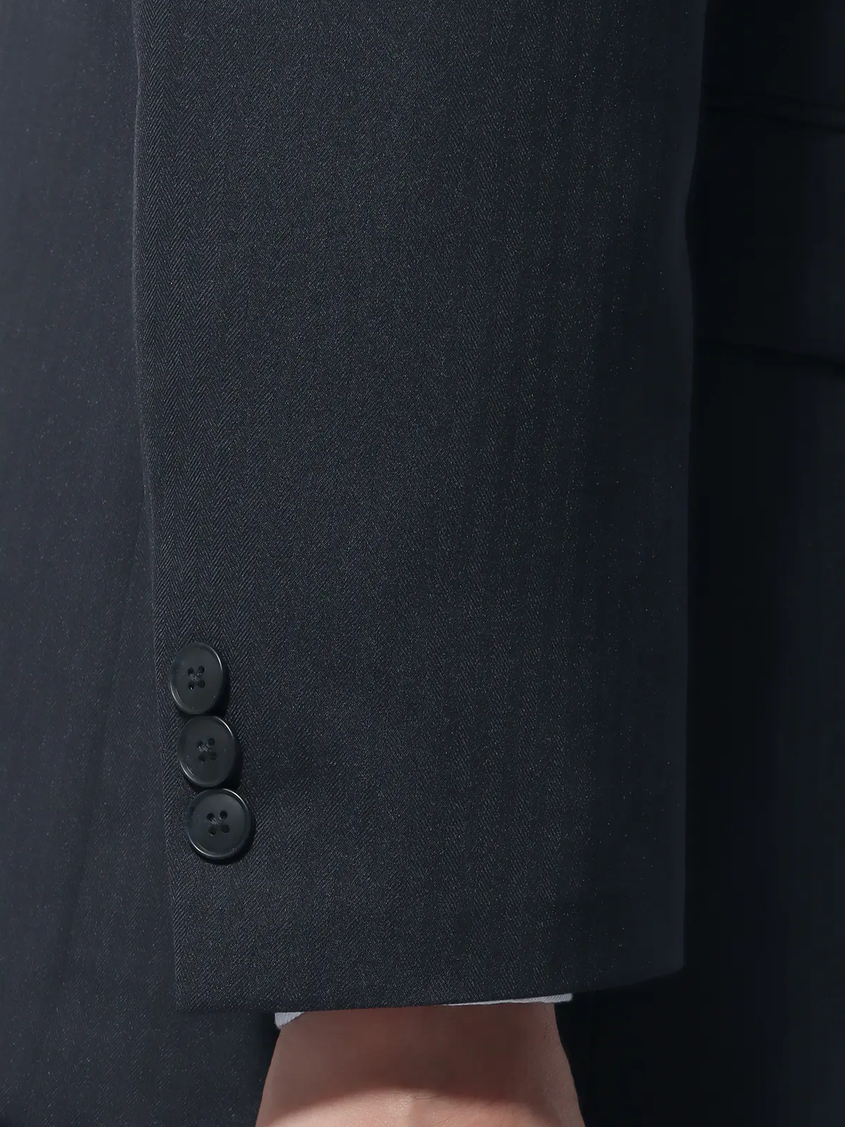 WEB限定/スーツ/ウォッシャブル/ストレッチ/2つボタン/ヘリンボーン/裾上げ済み ネイビー 体型(DROP):スリム 8DROP(YA体),身長:165cm