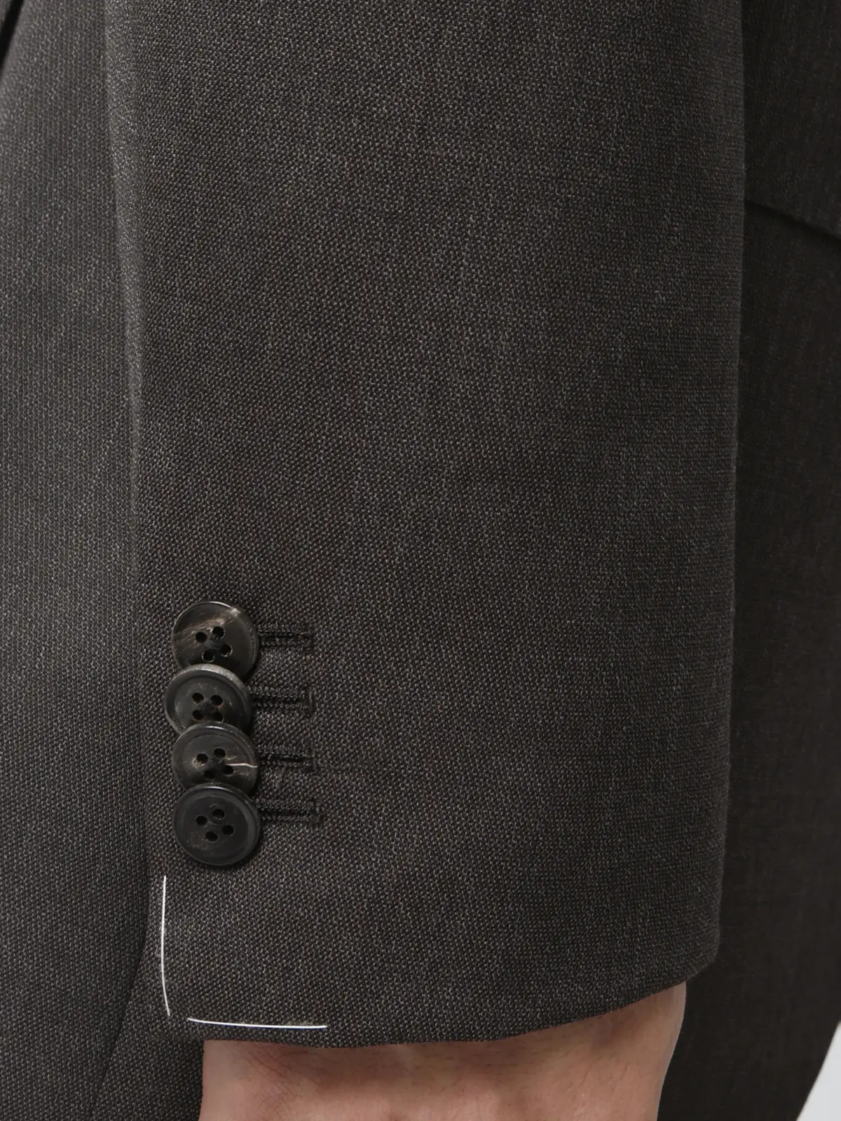 スーツ／2つボタン／HAND MADE／織柄／CH25 ブラウン 体型（DROP):ややがっしり　4DROP(AB体),身長:185cm