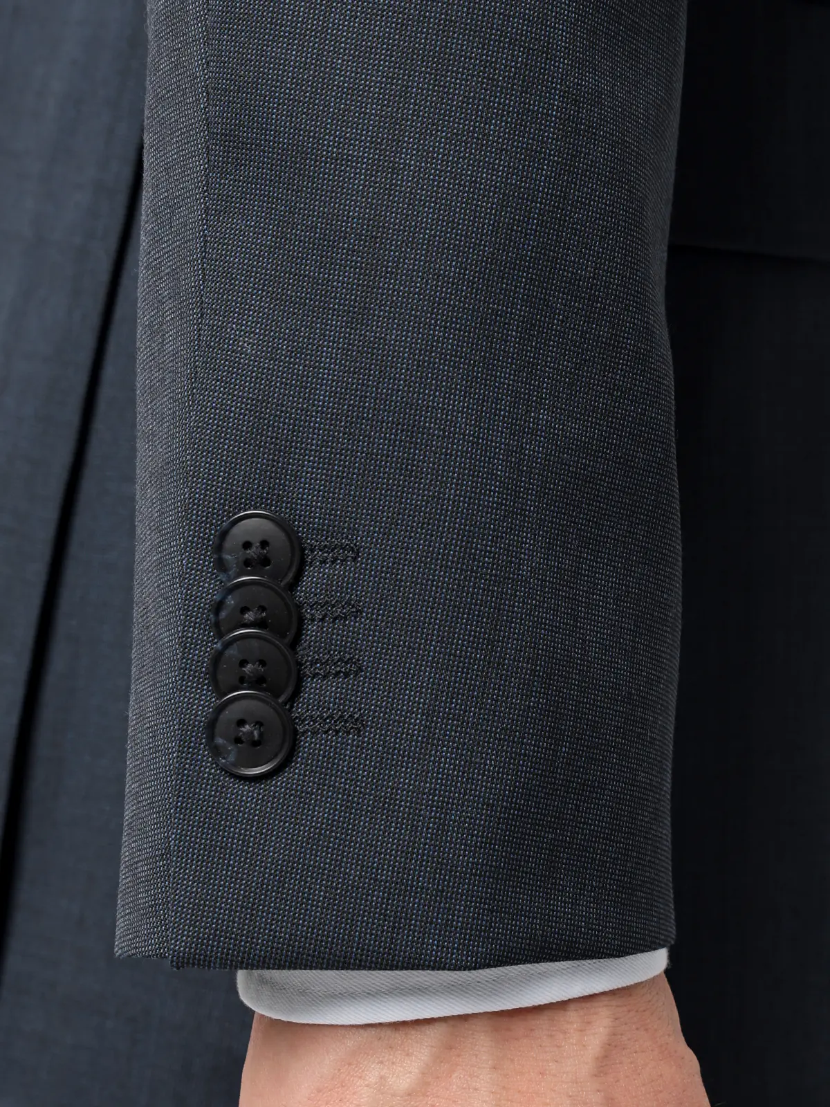 スーツ／ウォッシャブル／2つボタン／Premium Wool Blend／ピンヘッド／CH25 ブルー 体型（DROP):スリム　8DROP(YA体),身長:160cm