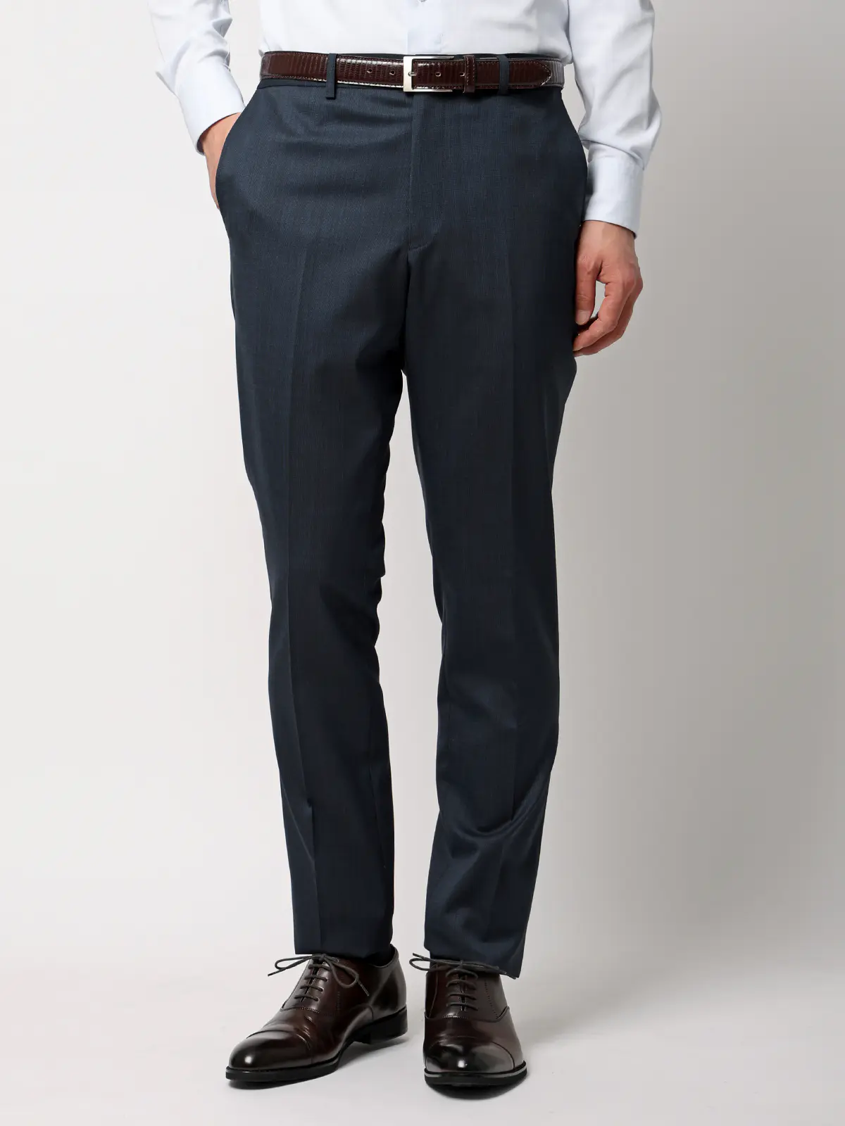 スーツ／ウォッシャブル／2つボタン／Premium Wool Blend／ピンヘッド／CH25 ブルー 体型（DROP):スリム　8DROP(YA体),身長:160cm