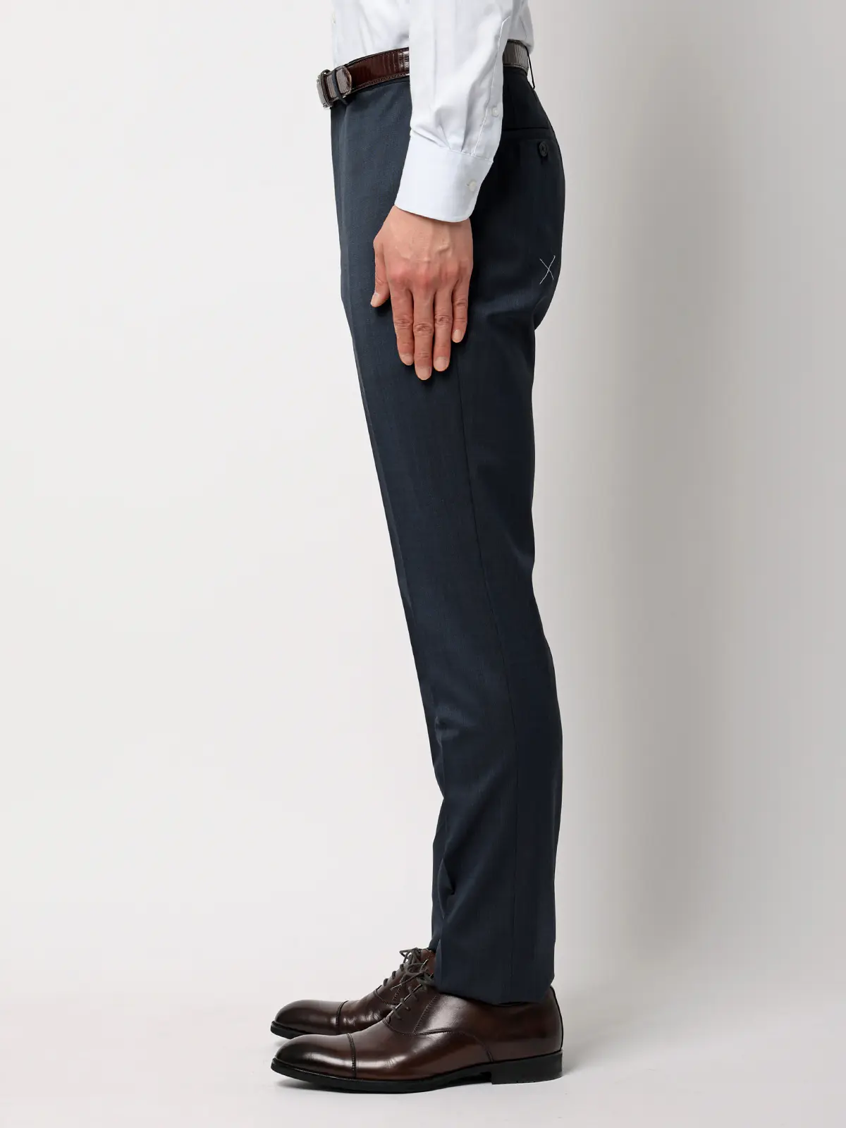 スーツ／ウォッシャブル／2つボタン／Premium Wool Blend／ピンヘッド／CH25 ブルー 体型（DROP):スリム　8DROP(YA体),身長:160cm