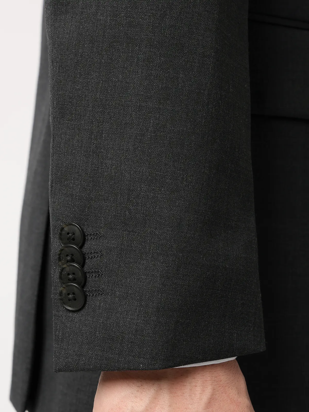 スーツ／ウォッシャブル／2つボタン／Premium Wool Blend／無地／CH25 チャコール 体型（DROP):スリム　8DROP(YA体),身長:160cm