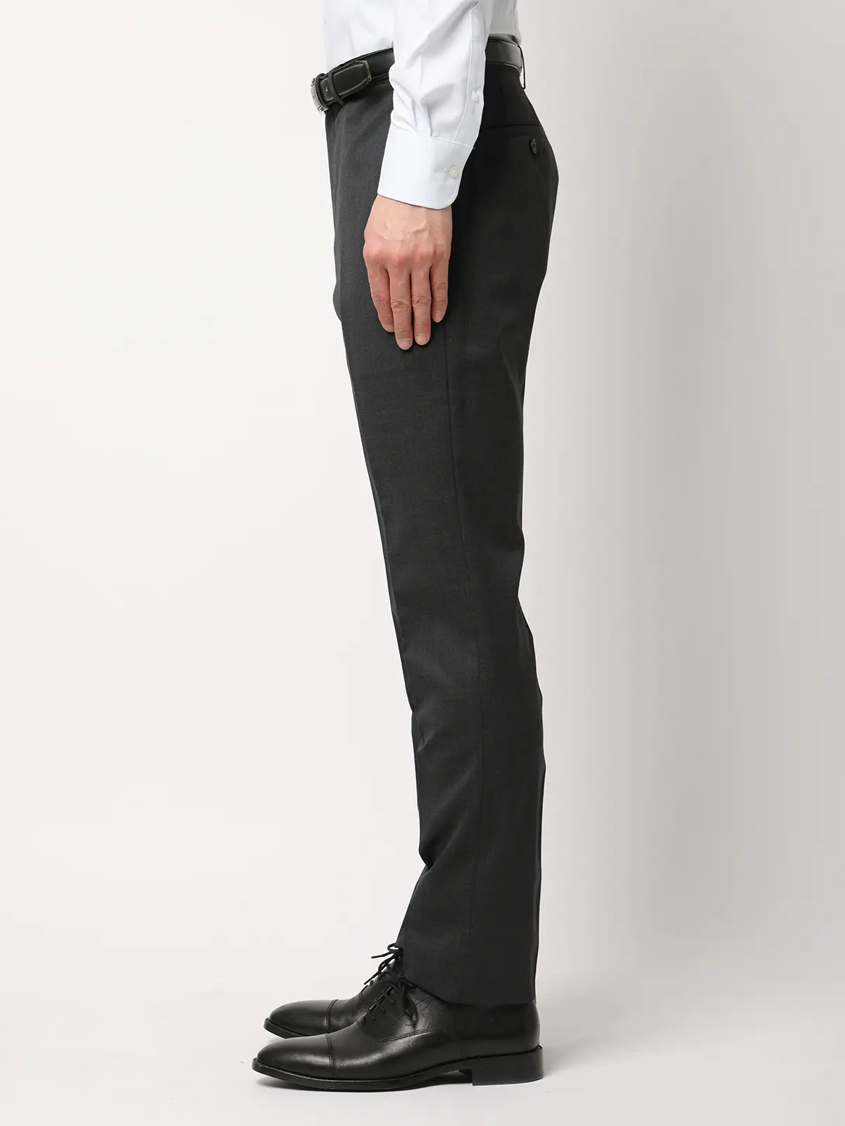 スーツ／ウォッシャブル／2つボタン／Premium Wool Blend／無地／CH25 チャコール 体型（DROP):スリム　8DROP(YA体),身長:160cm