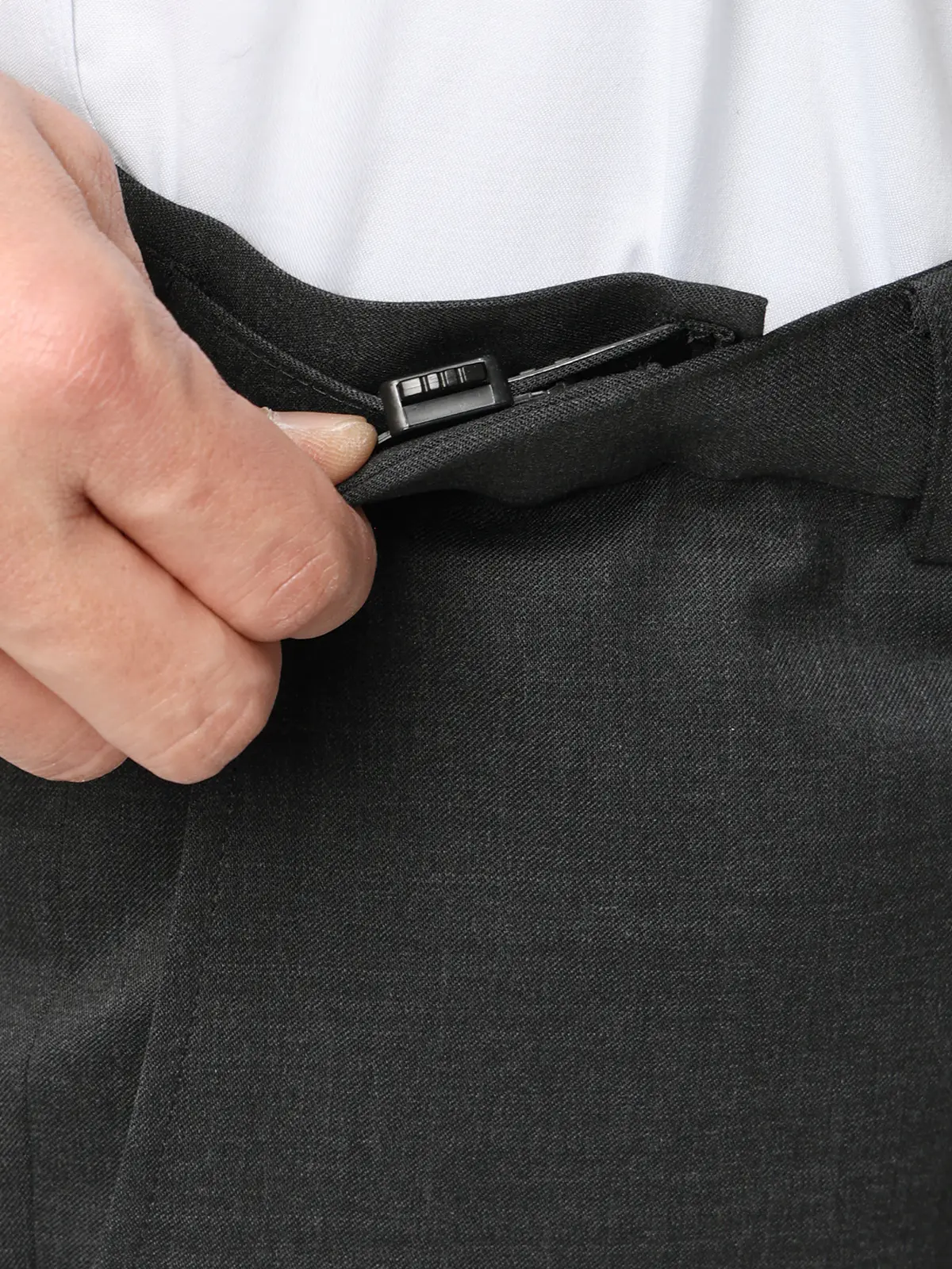 スーツ／ウォッシャブル／2つボタン／Premium Wool Blend／無地／CH25 チャコール 体型（DROP):スリム　8DROP(YA体),身長:160cm