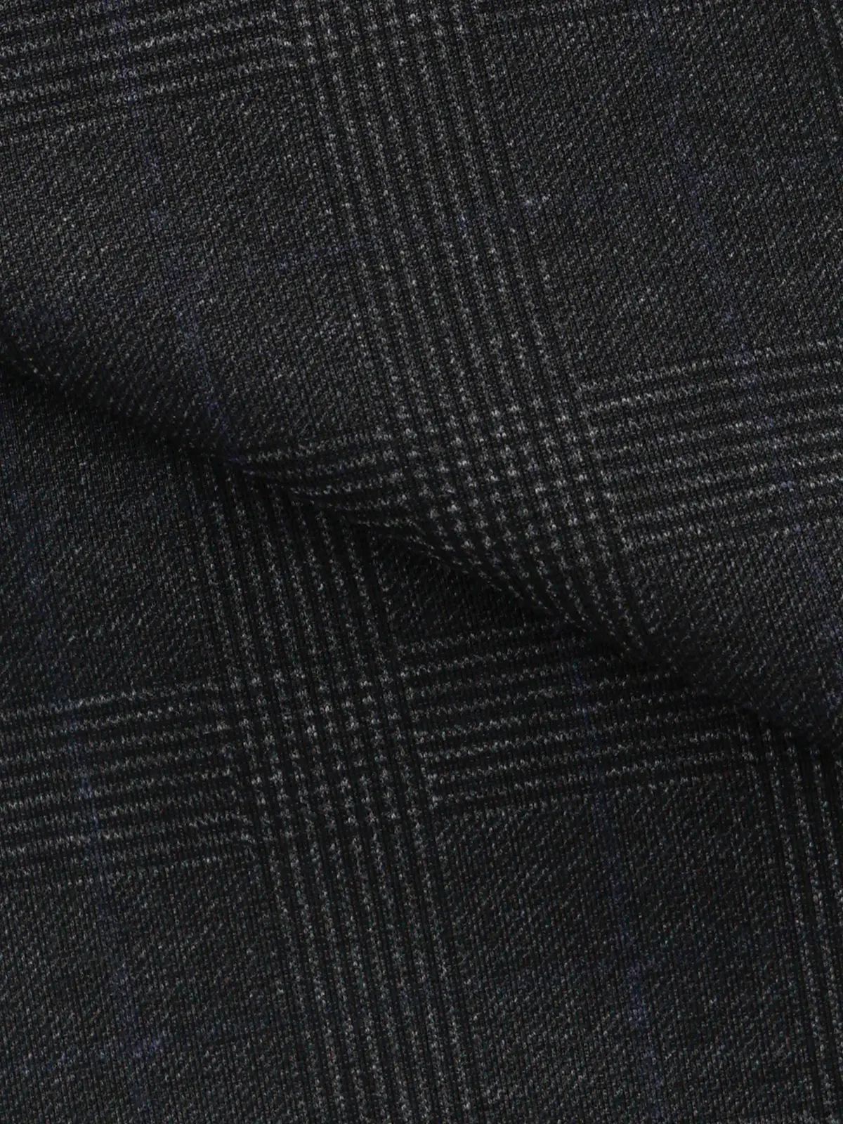伸びるスーツ～Jersey～／ウォッシャブル／ストレッチ／2つボタン／グレンチェック／CH25 チャコール 体型（DROP):がっしり　2DROP(BE体),身長:170cm