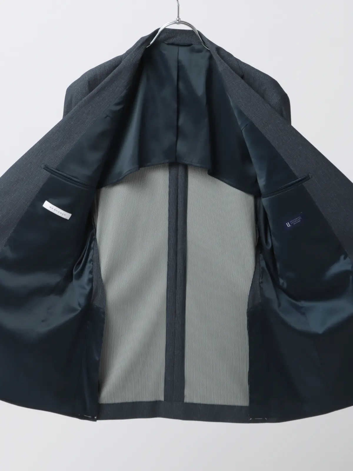 冷たいスーツ～Jersey～／ウォッシャブル／ストレッチ／2つボタン／マイクロパターン／CH27 ブルー系 体型（DROP):スリム　8DROP(YA体),身長:160cm