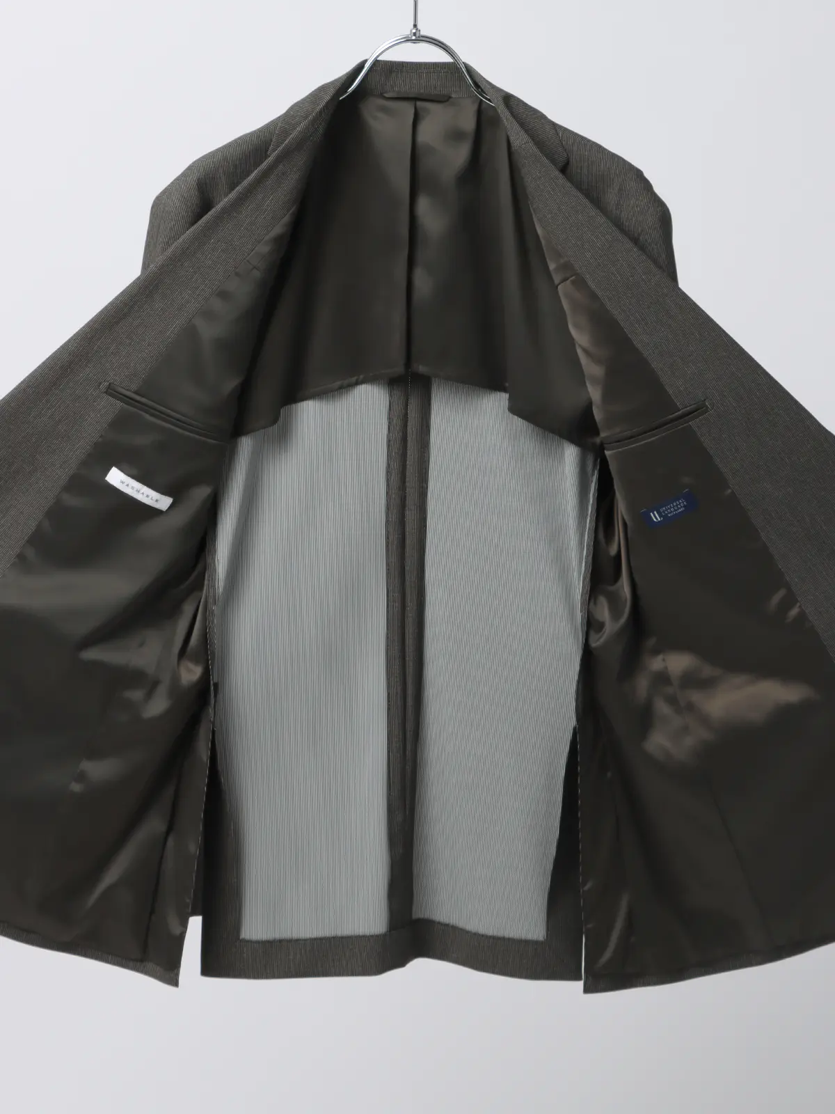 冷たいスーツ～Jersey～／ウォッシャブル／ストレッチ／2つボタン／マイクロパターン／CH27 ブラウン系 体型（DROP):スリム　8DROP(YA体),身長:165cm