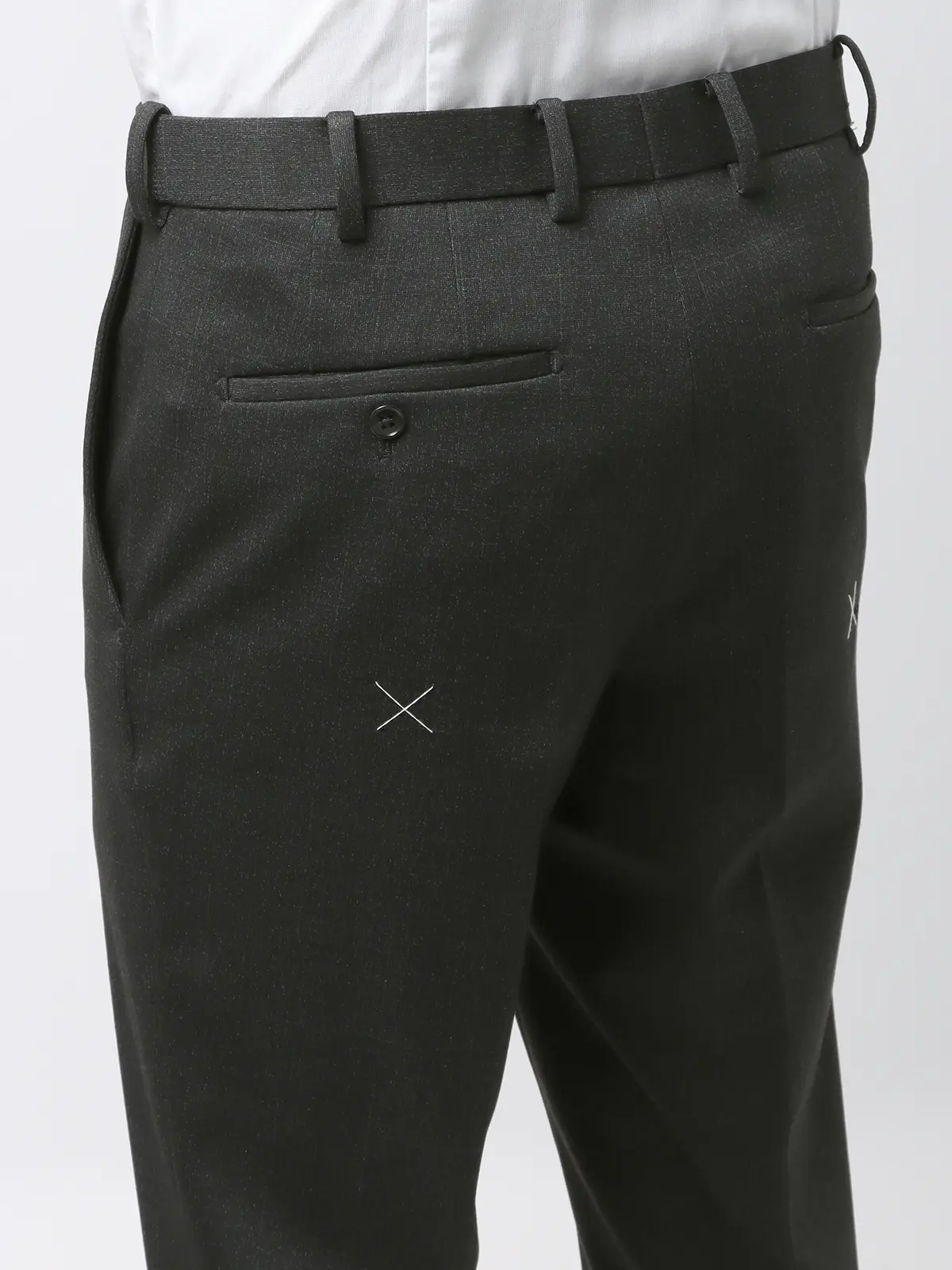 伸びるスーツ～Jersey～／ウォッシャブル／ストレッチ／2つボタン／ウインドーペーン／CH27 グレー系 体型（DROP):がっしり　2DROP(BE体),身長:185cm
