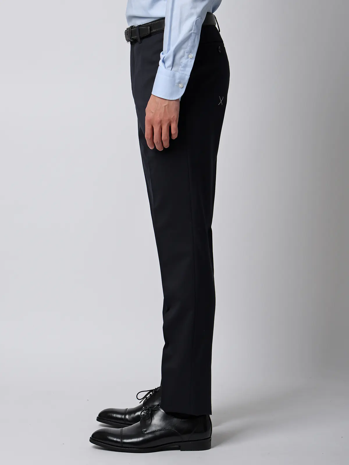 スーツ/ツーパンツ/ウォッシャブル/ストレッチ/2つボタン/無地/CH22 ネイビー 体型(DROP):スリム 8DROP(YA体),身長:160cm