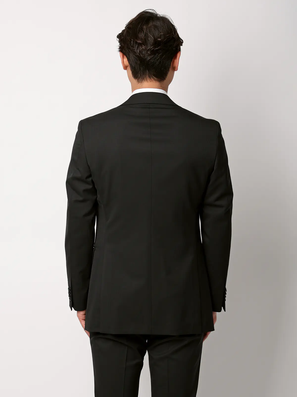 スーツ/ツーパンツ/ウォッシャブル/ストレッチ/2つボタン/無地/CH22 ブラック 体型(DROP):スリム 8DROP(YA体),身長:160cm