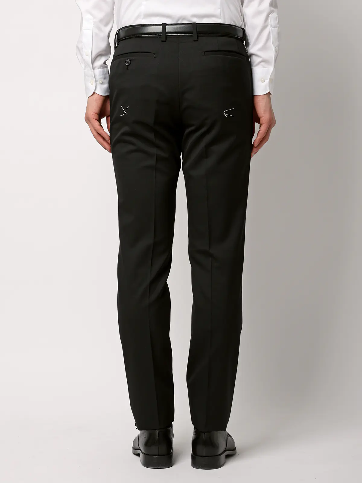 スーツ/ツーパンツ/ウォッシャブル/ストレッチ/2つボタン/無地/CH22 ブラック 体型(DROP):スリム 8DROP(YA体),身長:160cm