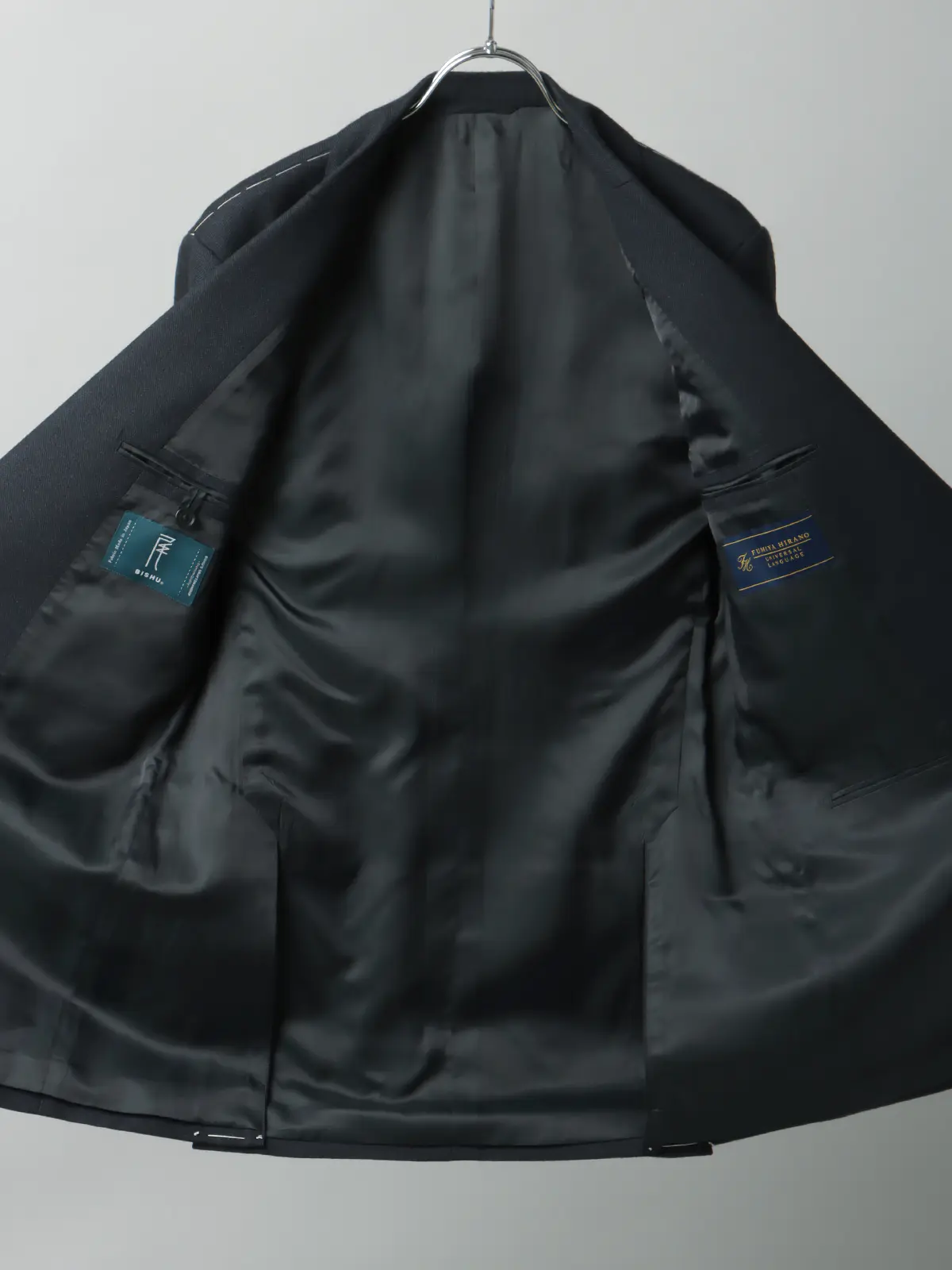 FUMIYA HIRANO/スーツ/スリーピース/2つボタン/尾州/シャークスキン/FH01 ブルー 体型(DROP):スリム 8DROP(YA体),身長:165cm