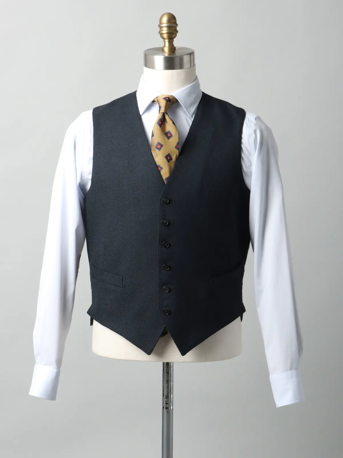 FUMIYA HIRANO/スーツ/スリーピース/2つボタン/尾州/シャークスキン/FH01 ブルー 体型(DROP):スリム 8DROP(YA体),身長:165cm