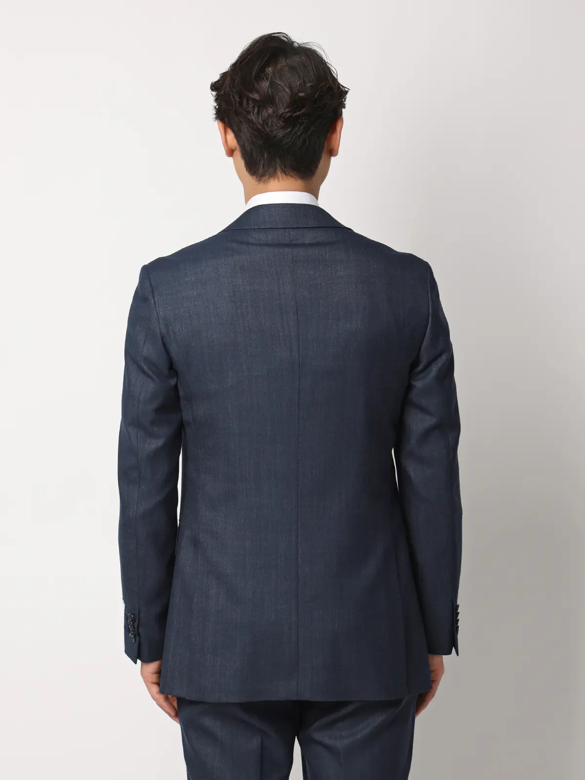スーツ／スリーピース／ウォッシャブル／ストレッチ／2つボタン／CH25 ネイビー 体型（DROP):スリム　8DROP(YA体),身長:160cm