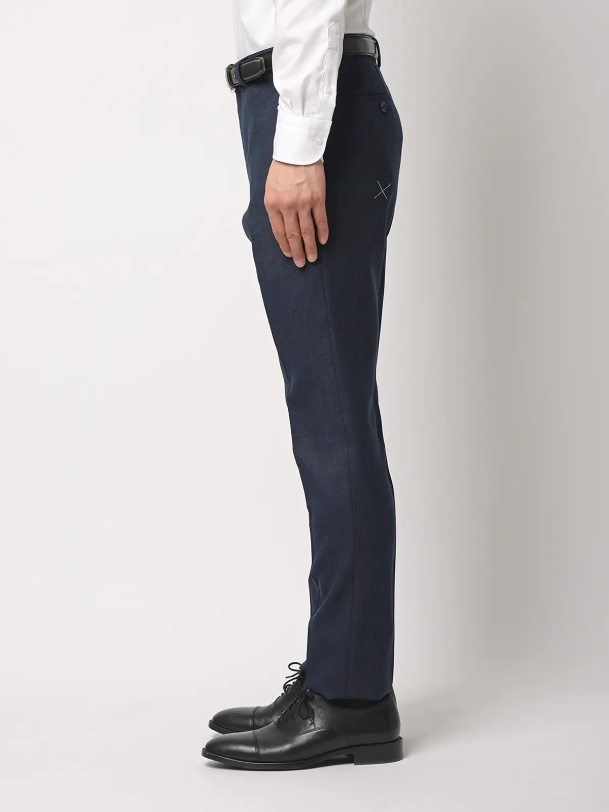 スーツ／スリーピース／ウォッシャブル／ストレッチ／2つボタン／CH25 ネイビー 体型（DROP):スリム　8DROP(YA体),身長:160cm