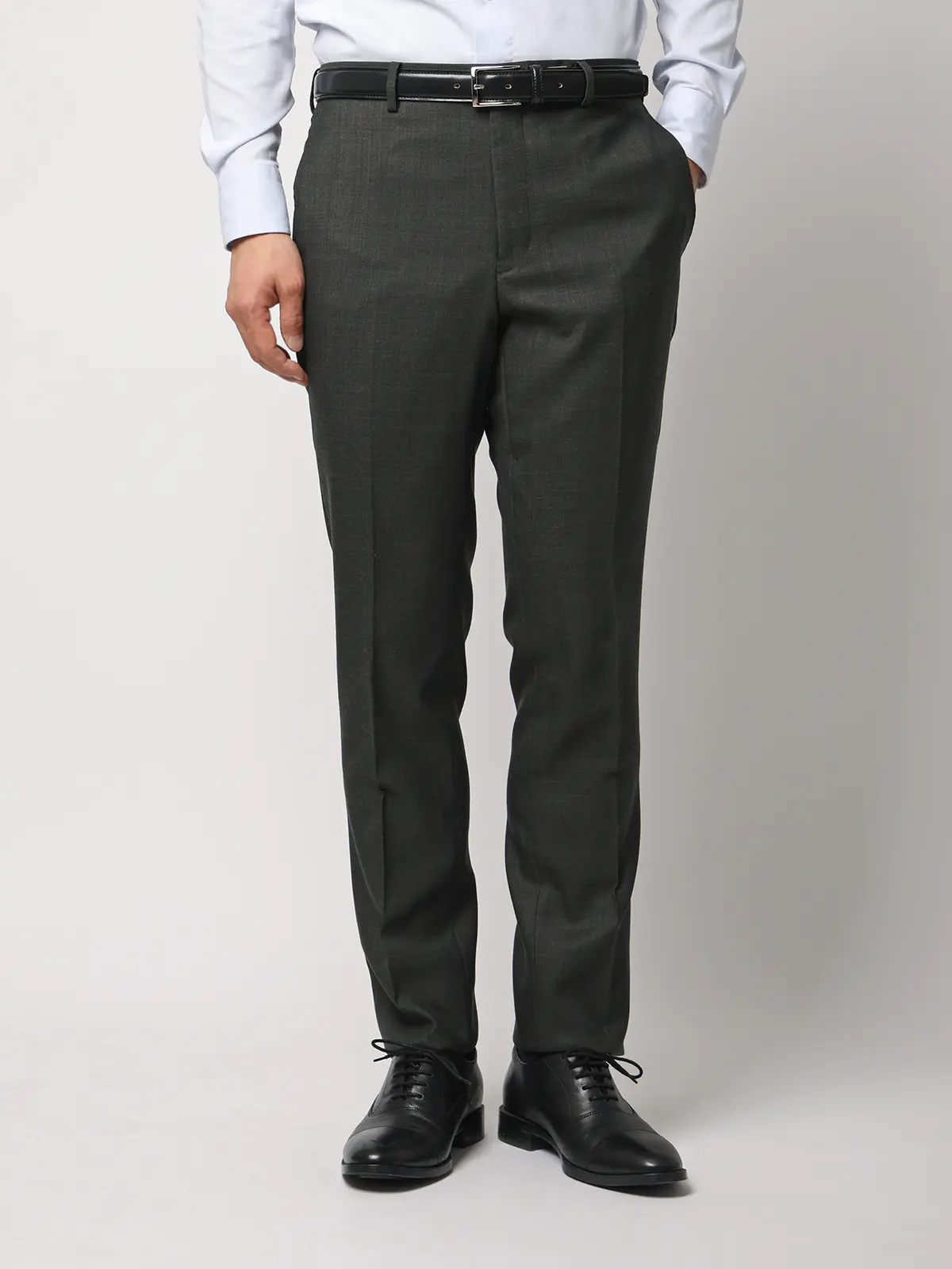 スーツ／スリーピース／ウォッシャブル／ストレッチ／2つボタン／CH25 グリーン 体型（DROP):スリム　8DROP(YA体),身長:160cm